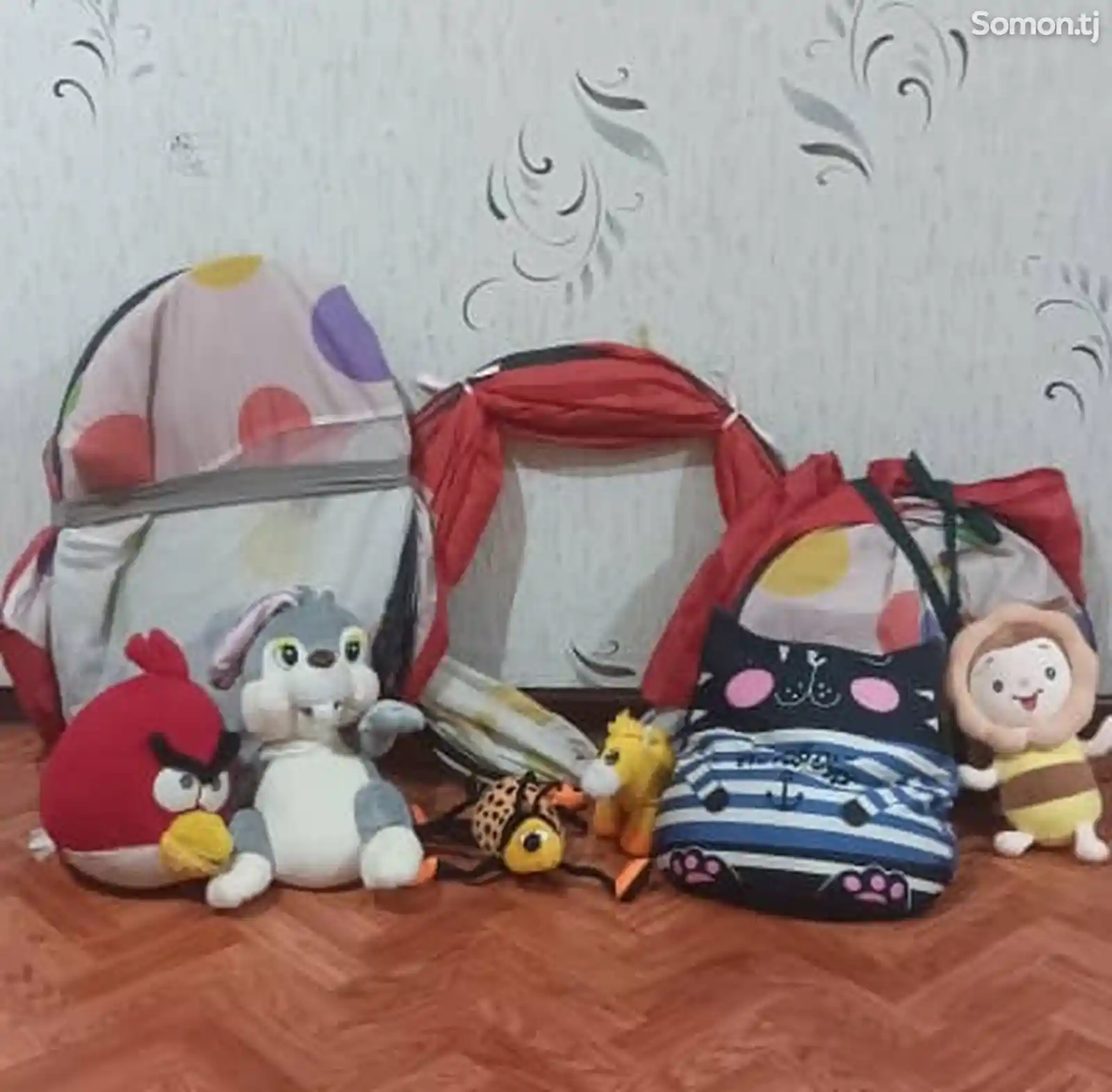 Домик палатка с игрушками-3
