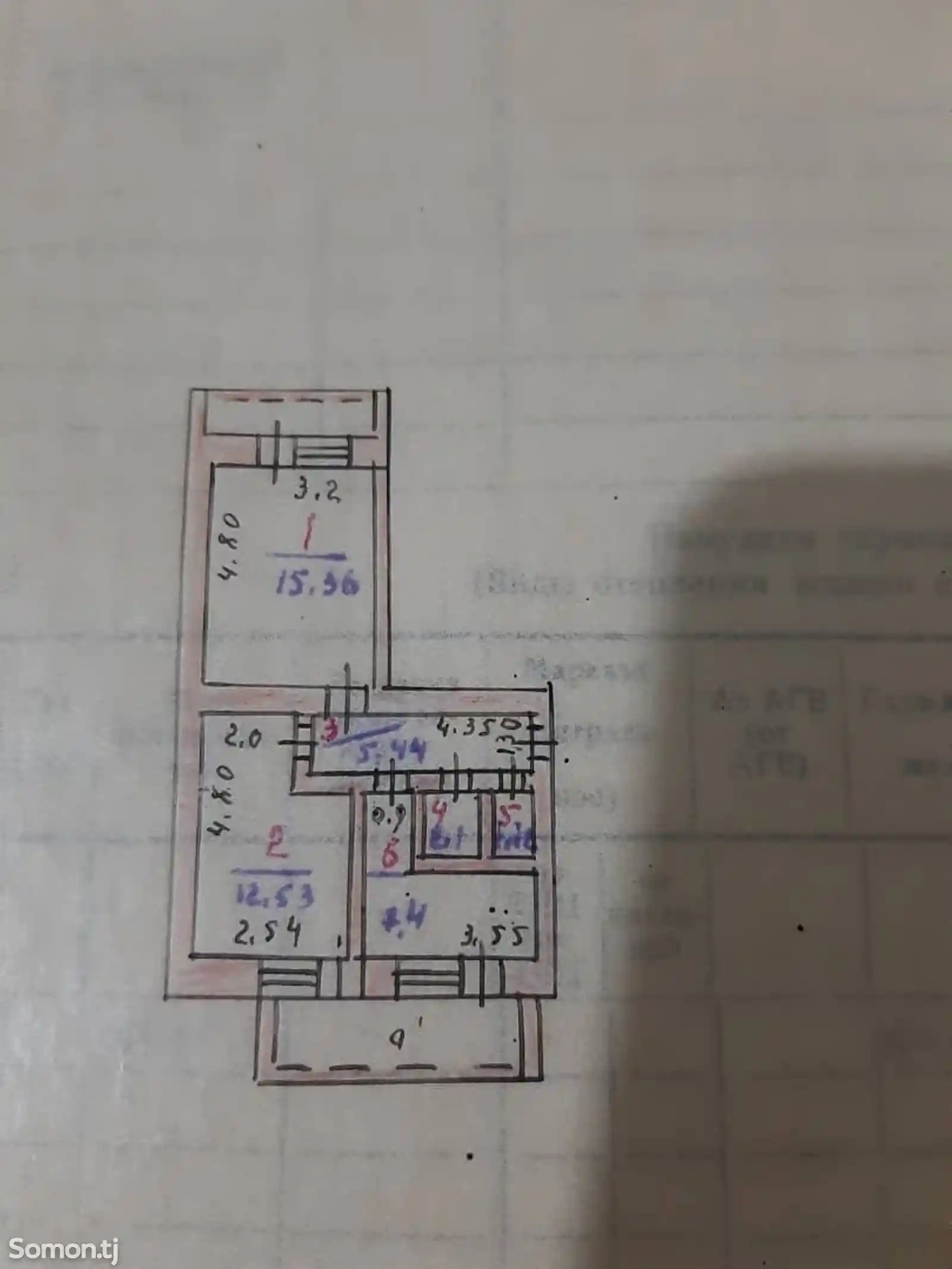 2-комн. квартира, 4 этаж, 45 м², куч. 50 солаги-8