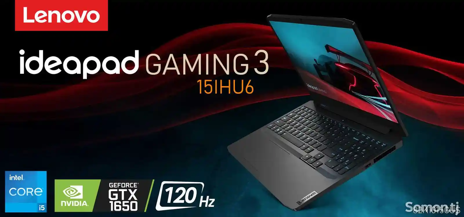 Ноутбук Lenovo Idea pad Gaming Core i7-11370H / RTX 3050Ti / 8GB / 512GB-3