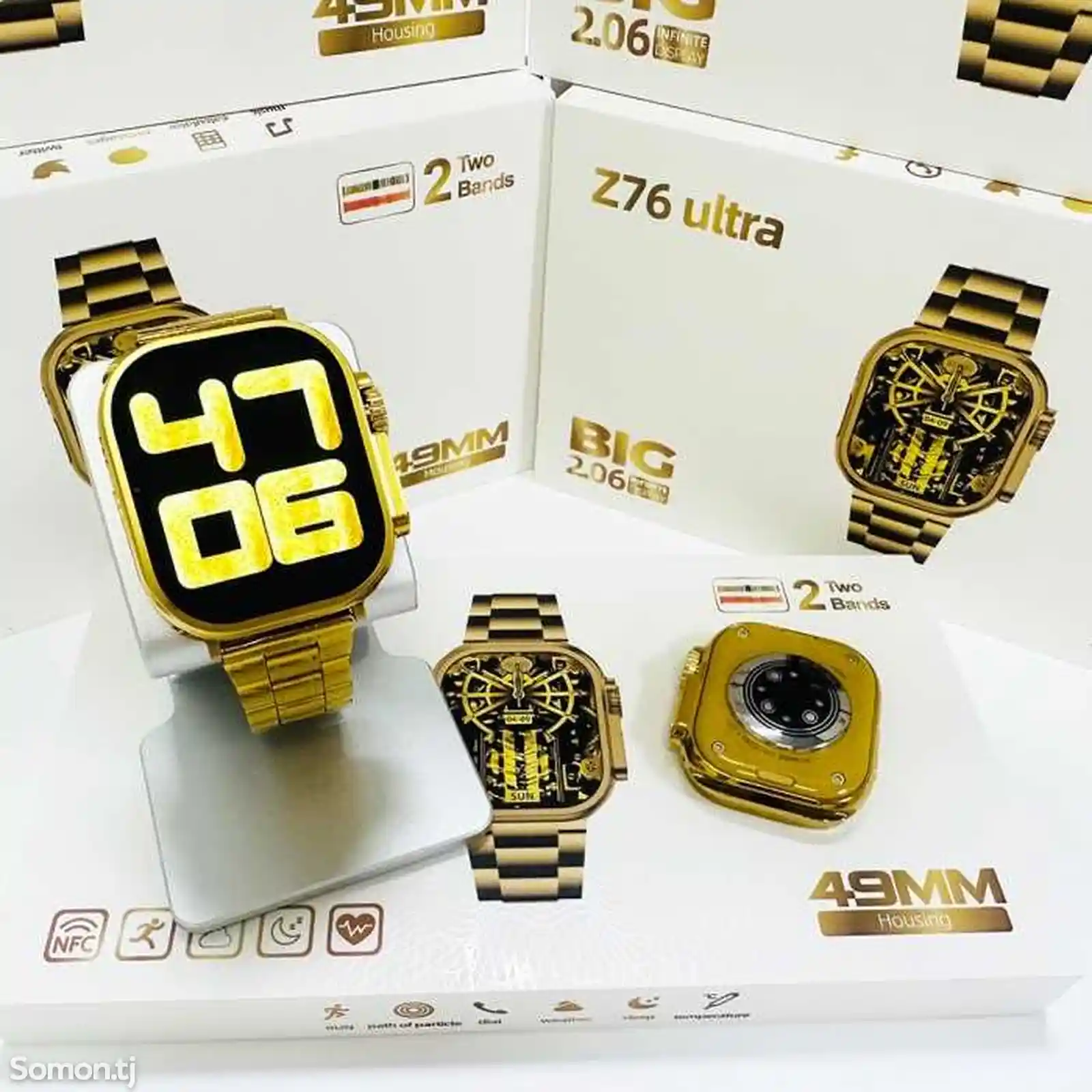 Смарт часы Z76 Ultra 2/1 GOLD-3
