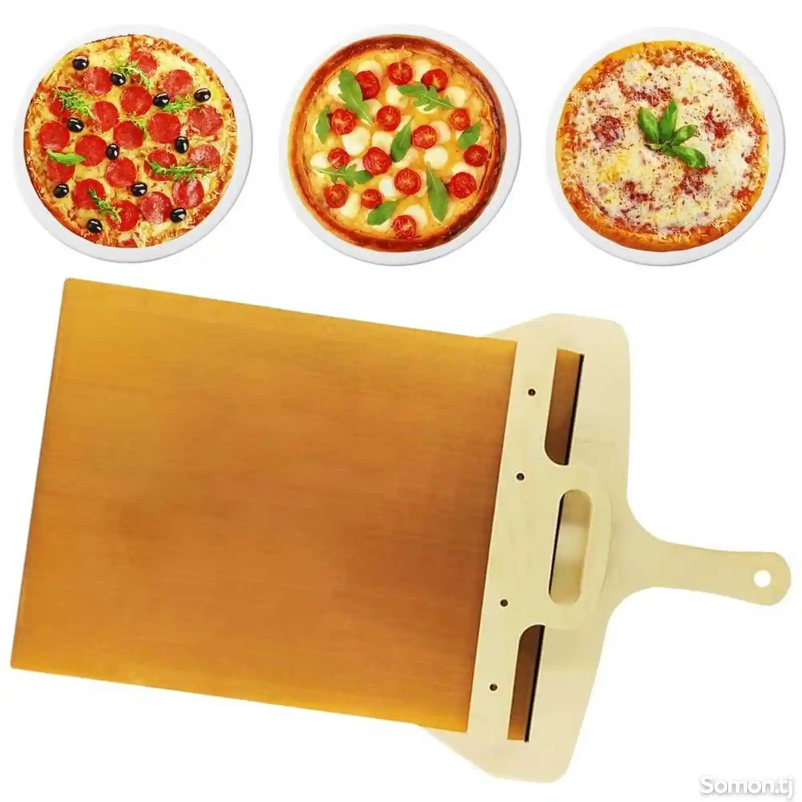 Деревянная выдвижная лопатка для очистки пиццы-5