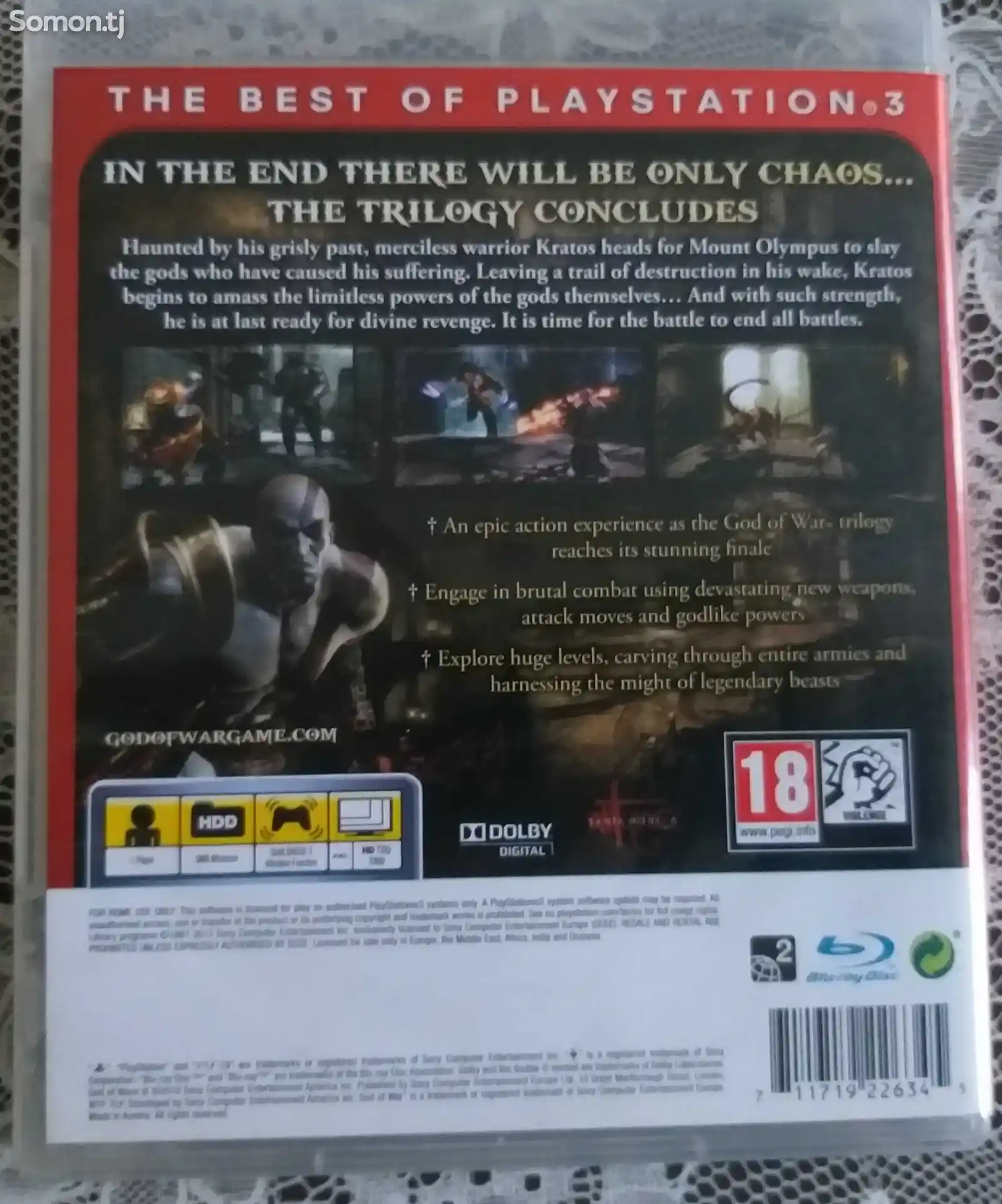 Игра God of War 3 для Sony Playstation 3-2