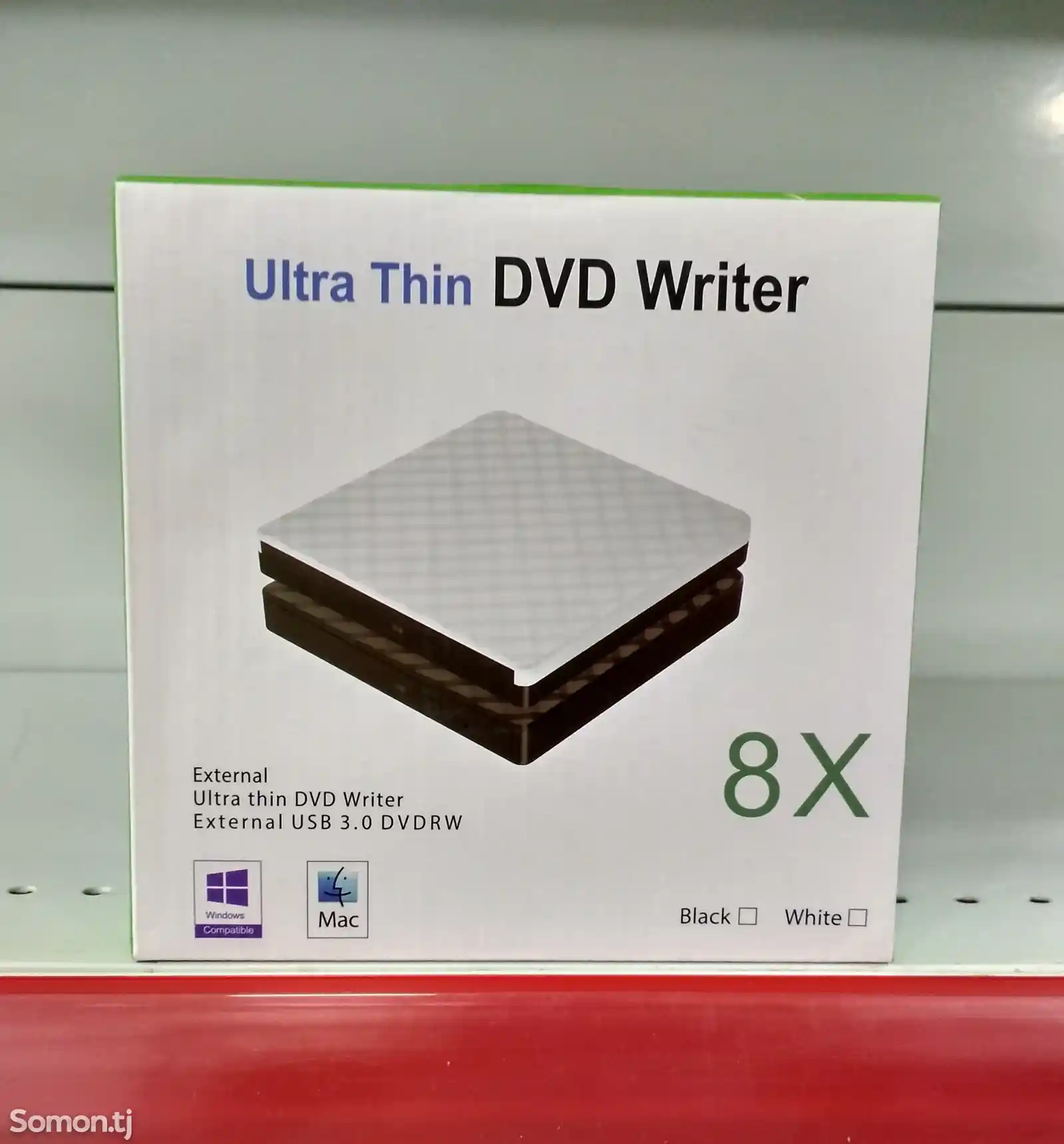 Внешний USB 3.0 DVD-RW дисковод Ultra Thin DVD Writer 8X-1