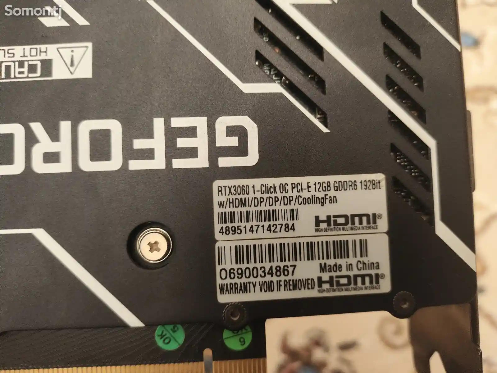 Видеокарта Geforce RTX 3060 12GB-5