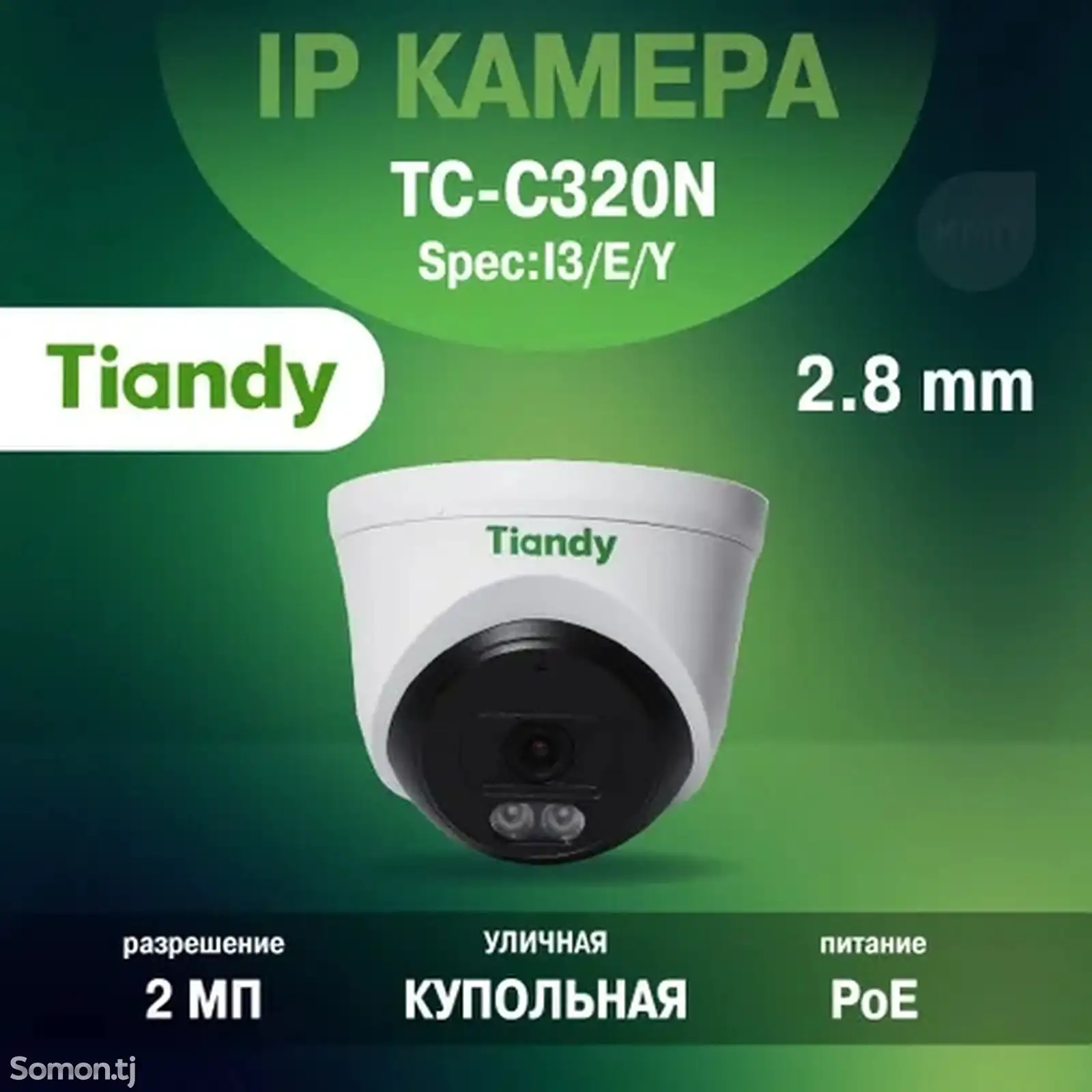 Камера видеонаблюдения IP 2MP со звукозаписью-1