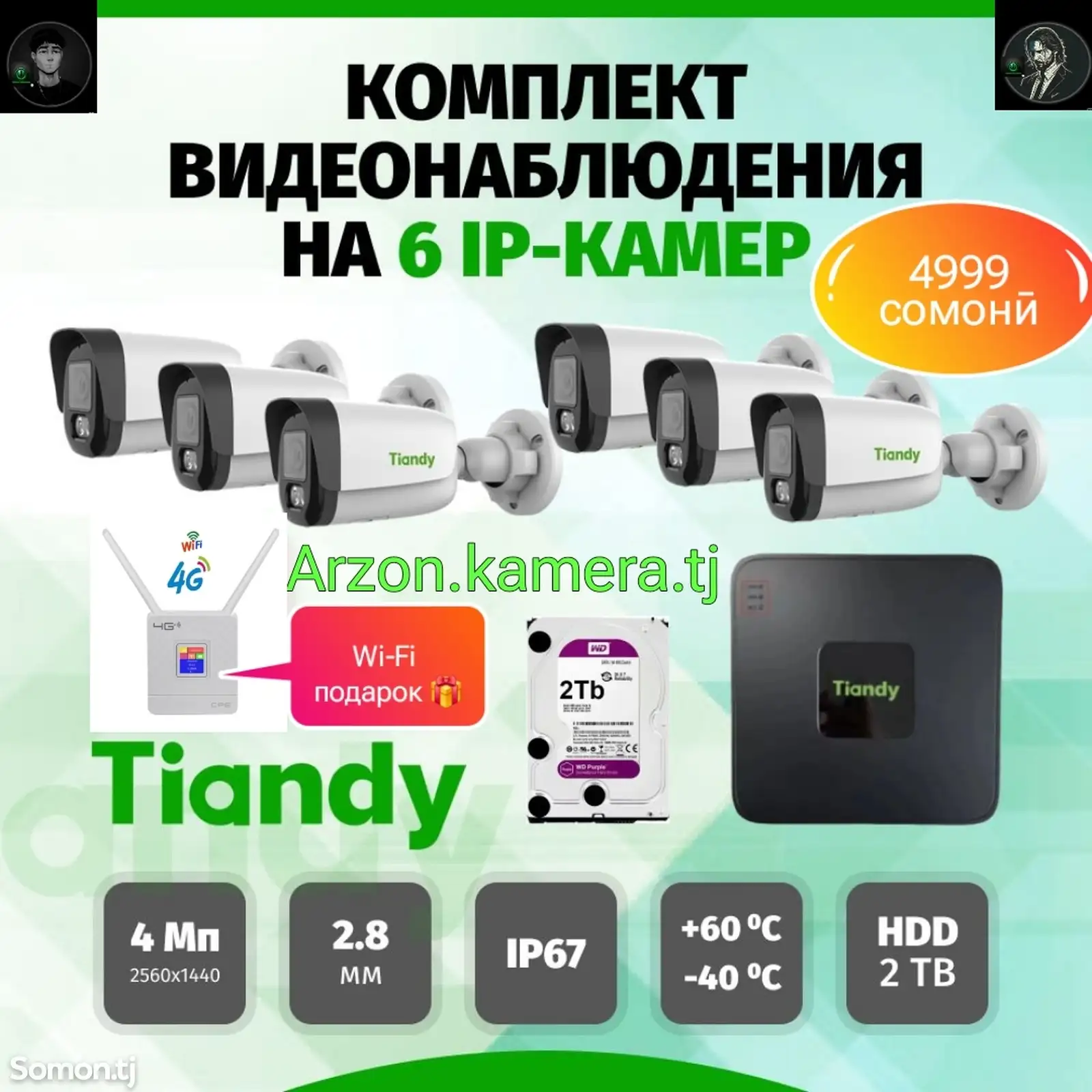 Комплект из Tiandy-1