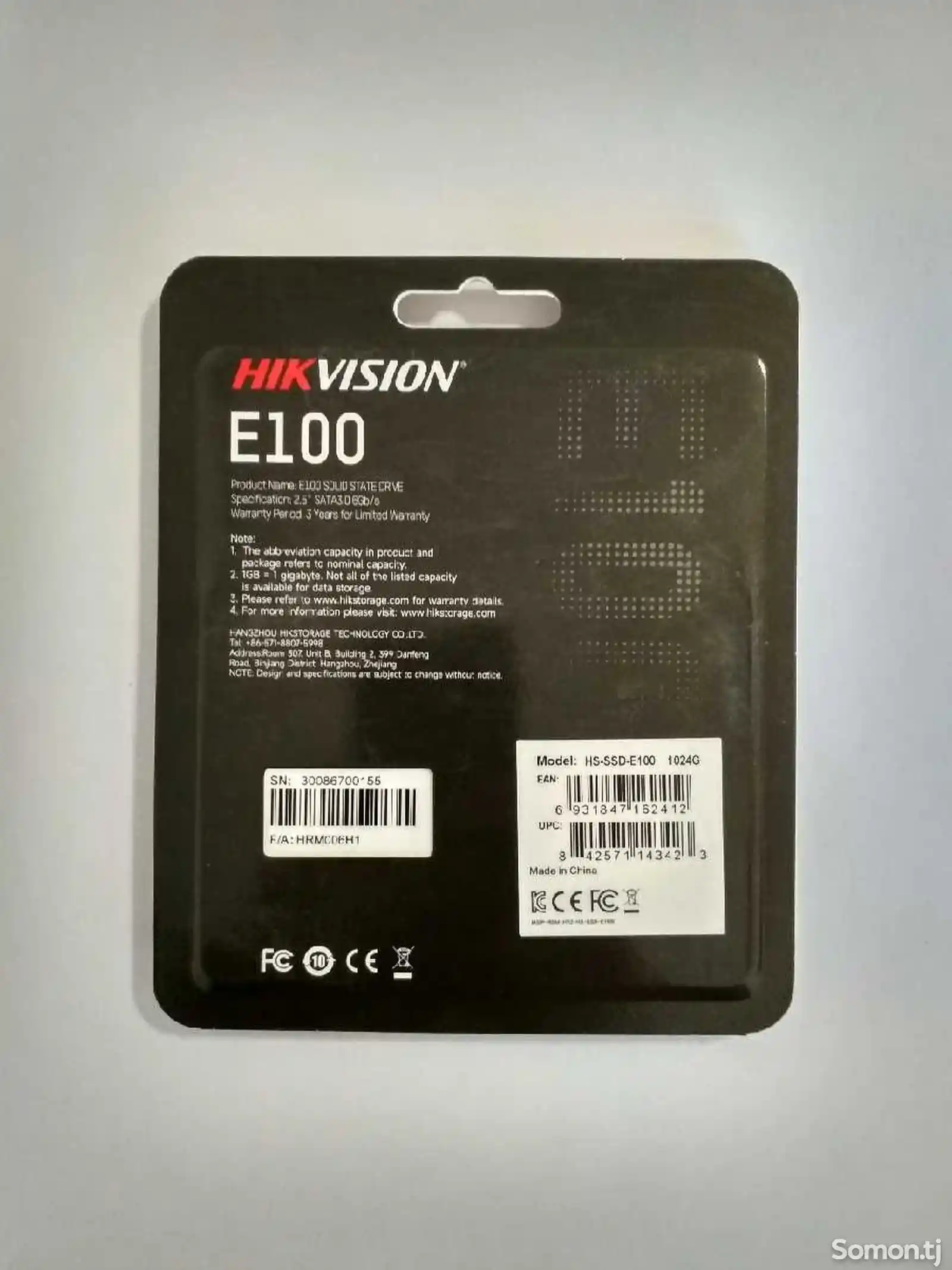 SSD накопитель HikVision E100 1TB-3