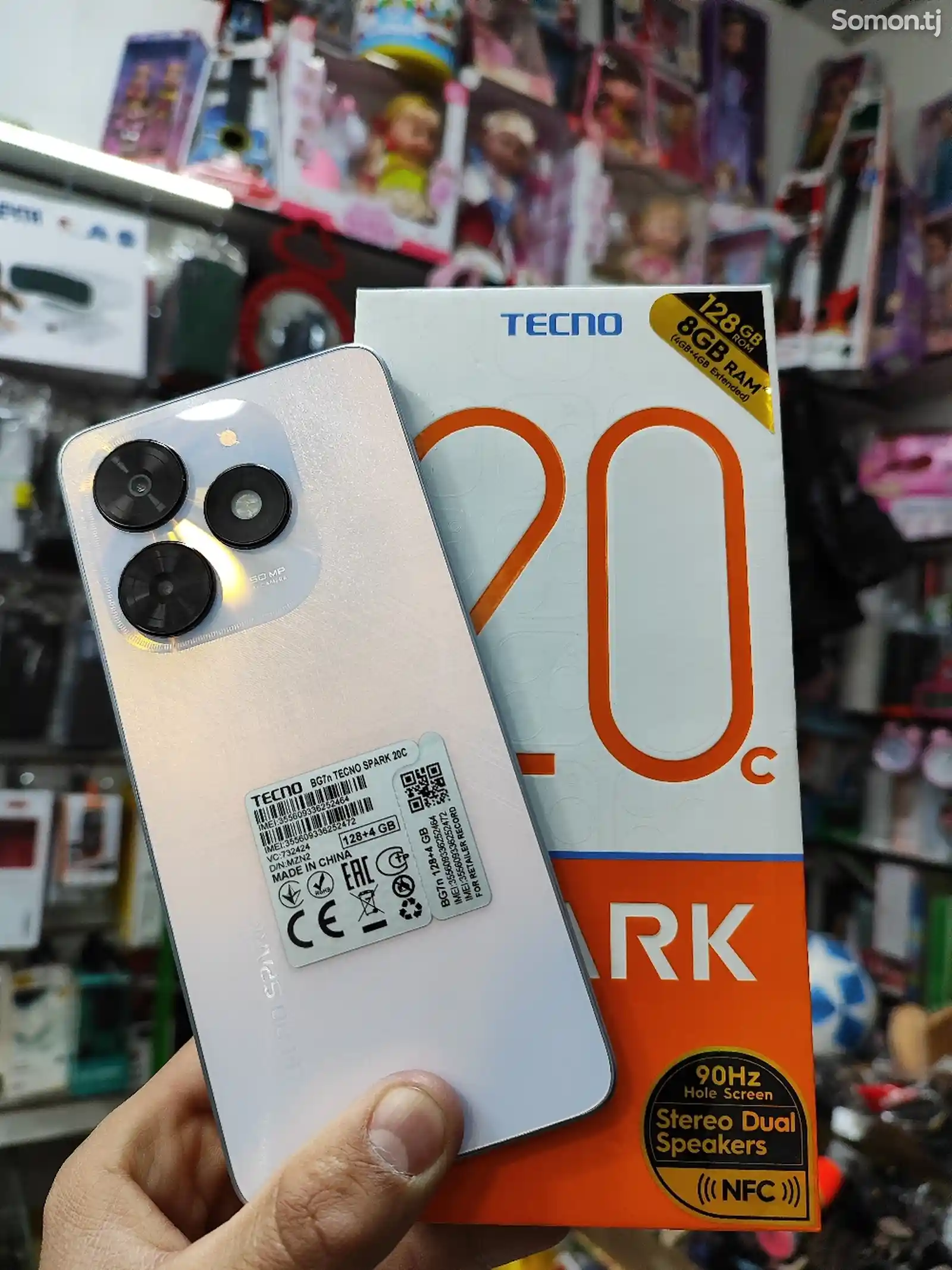 Tecno Spark 20C 8+8/128Gb Black-4