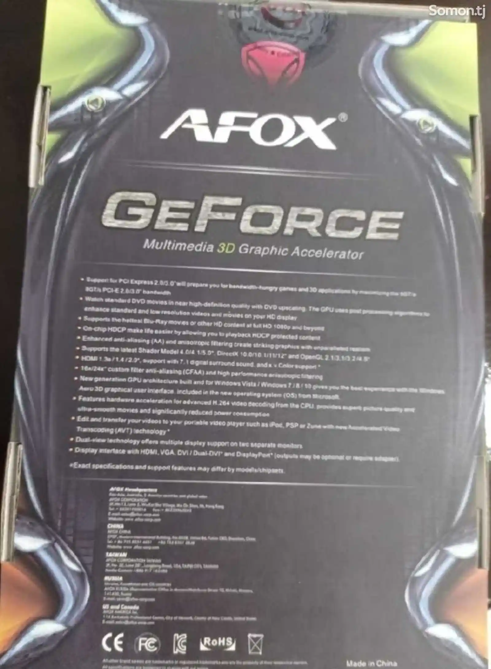 Видеокарта AFOX DeForce GT610-3