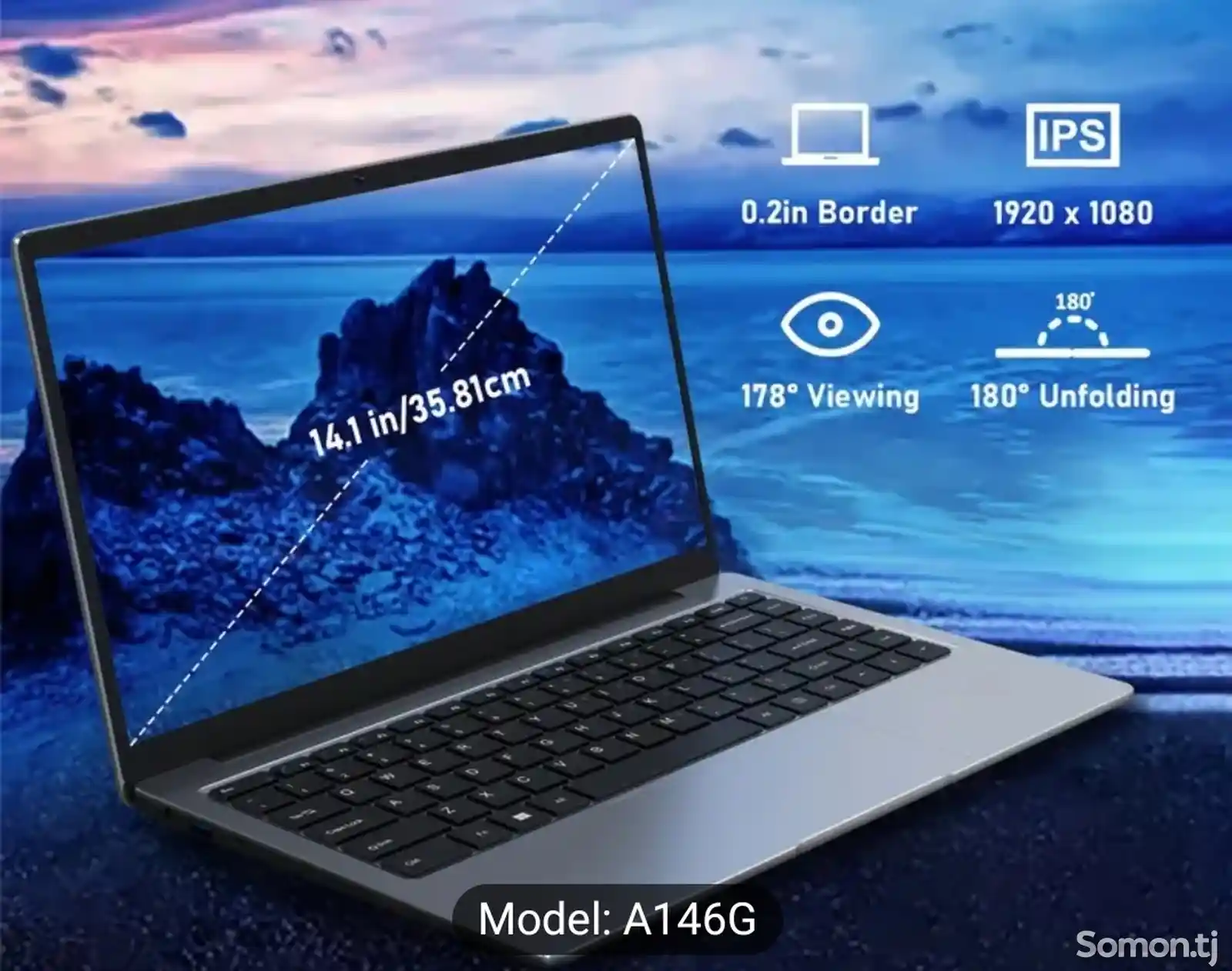 Ноутбук Auusda Laptop with 8GB LPDDR4 512GB SSD, Intel Celeron J4125 u на заказ-3