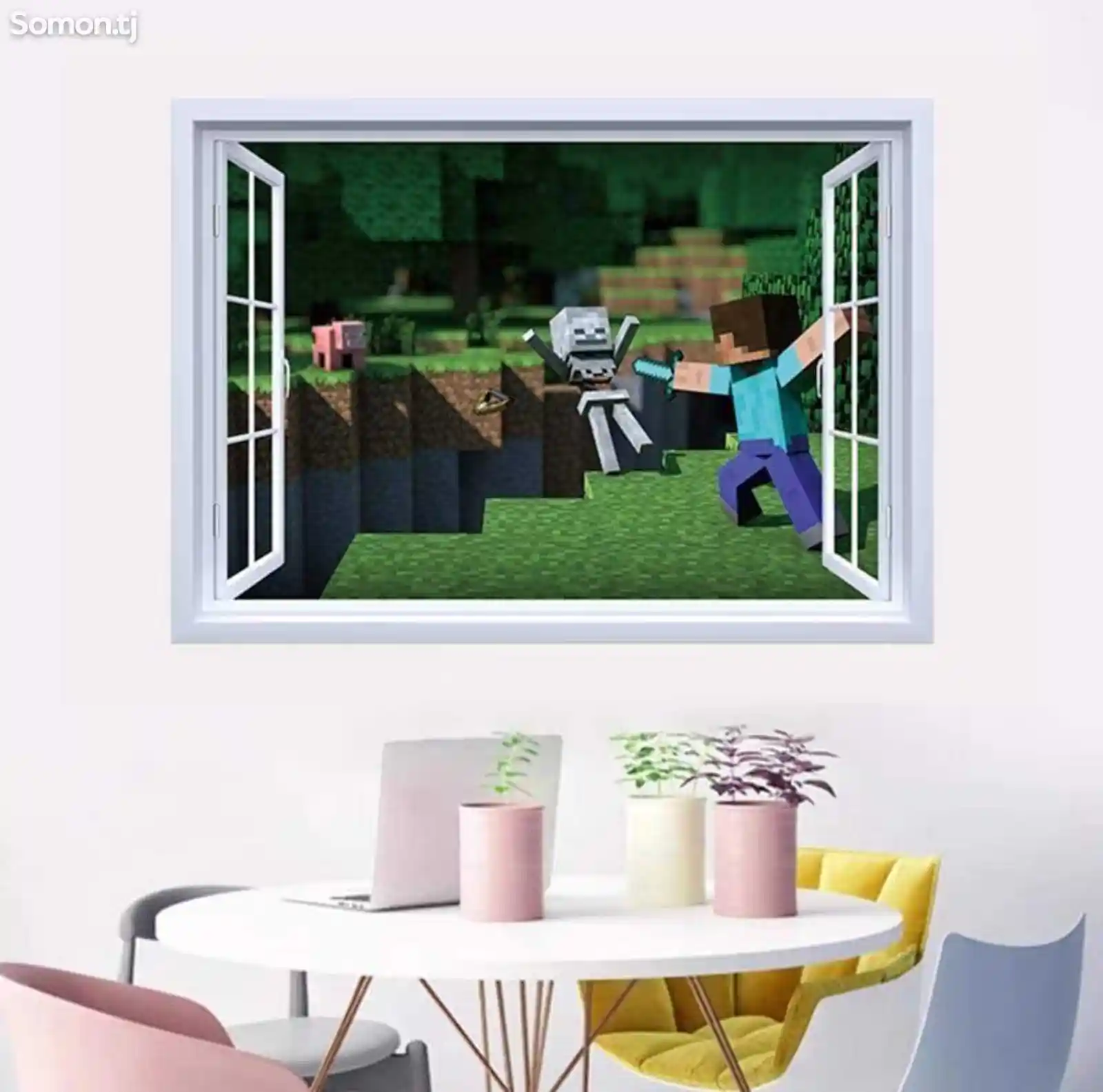 Наклейка на стену Minecraft-5