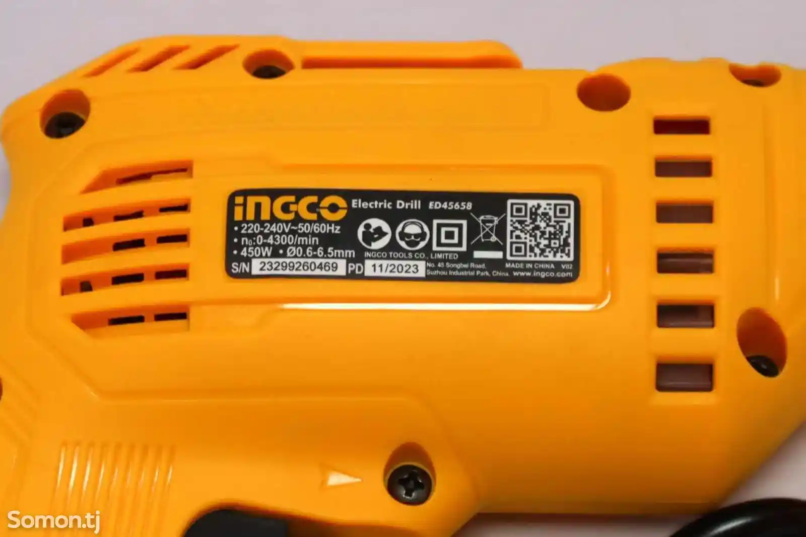 Дрель электрическая Ingco 450w Ed45658-3