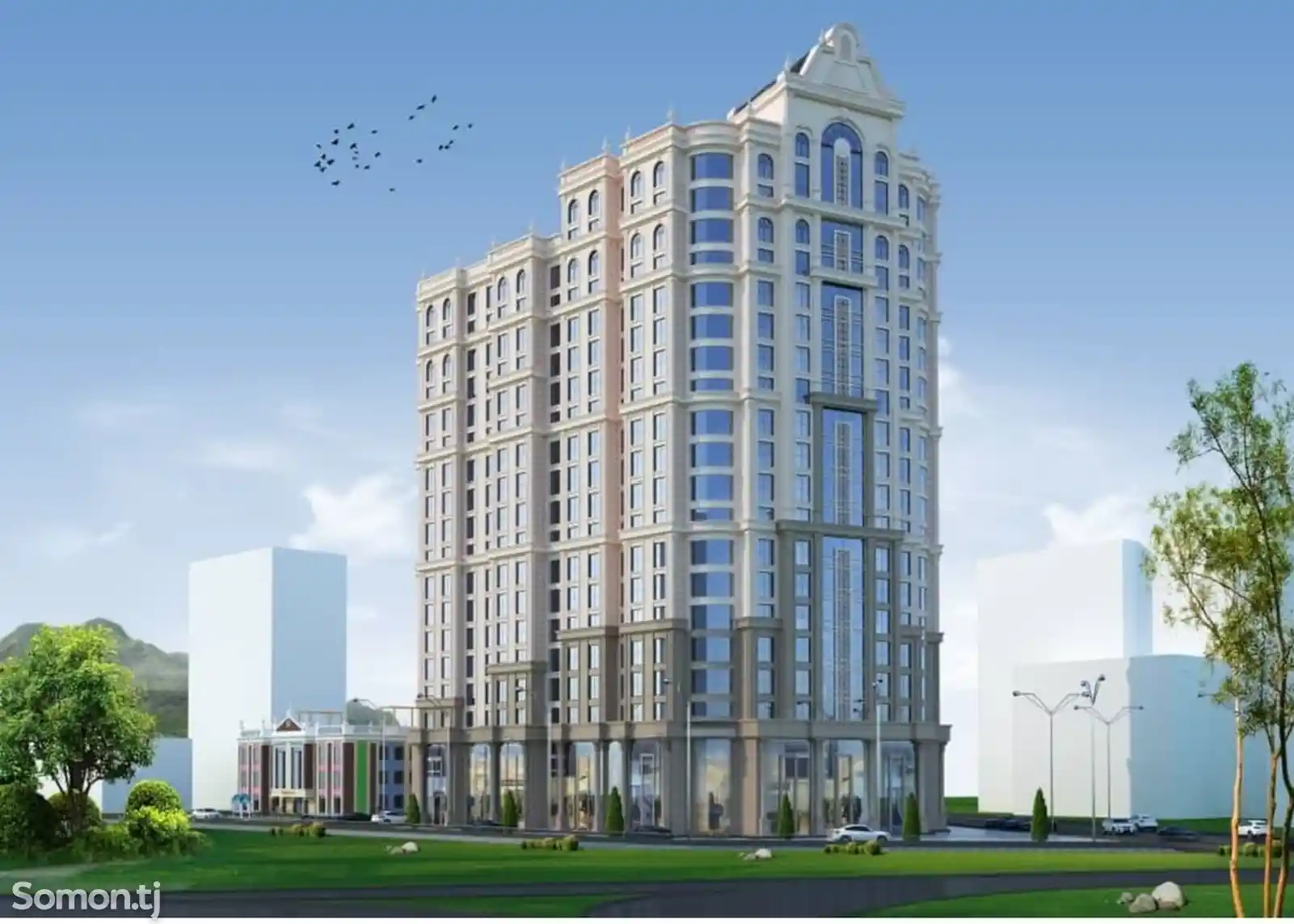 2-комн. квартира, 4 этаж, 81 м², Сомони-2