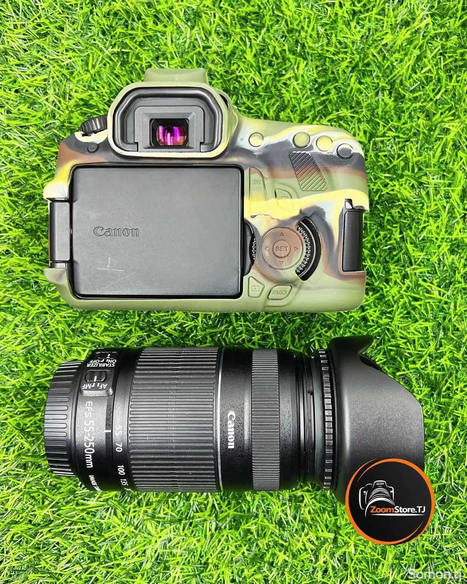 Фотоаппарат Canon 60D + объектив 55-250mm + вспышек-6