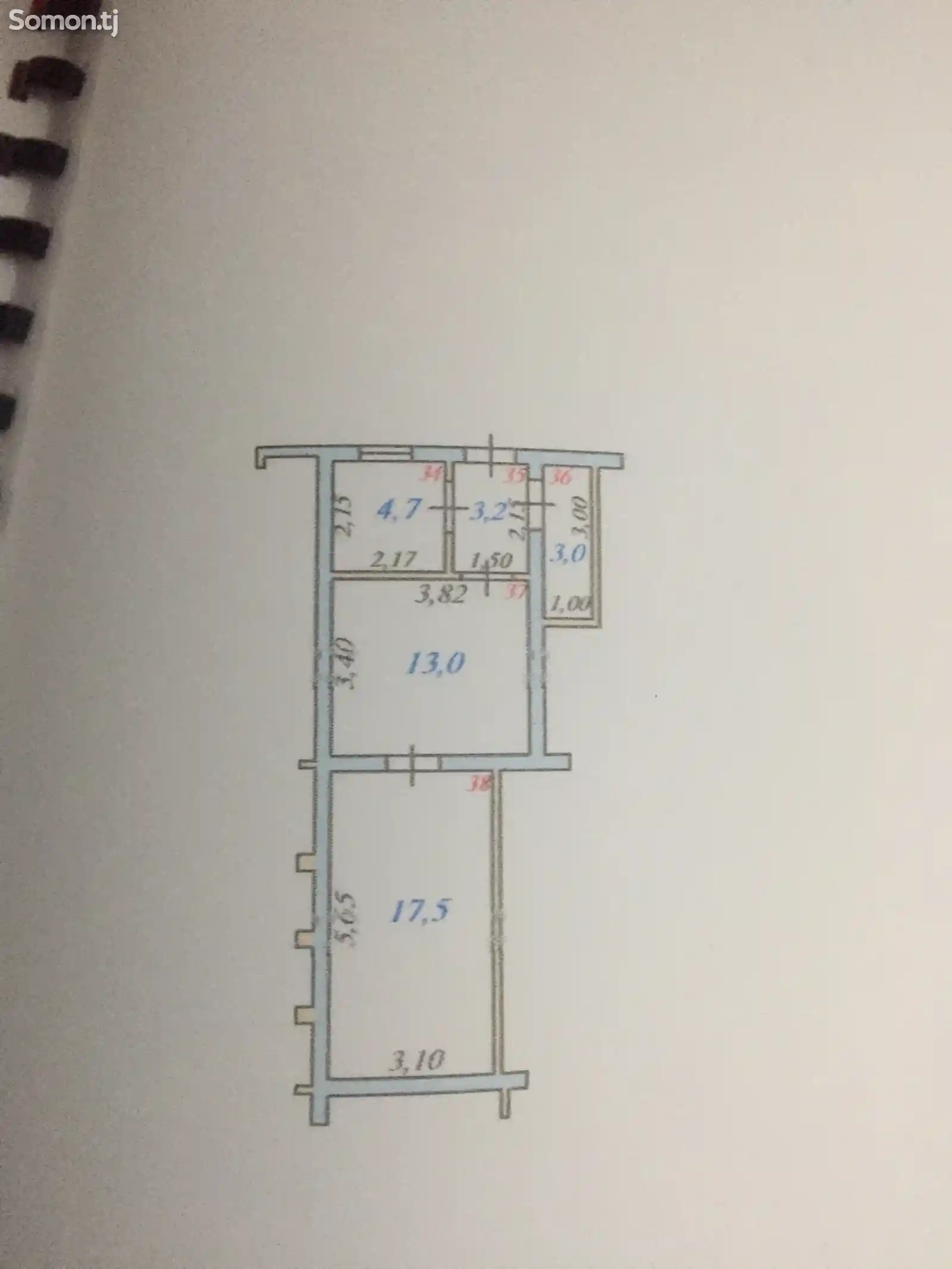 2-комн. квартира, 10 этаж, 42 м², Сино, Политехникум, супермаркет Есин-8