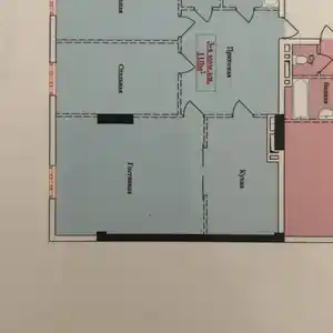 3-комн. квартира, 5 этаж, 110 м², Курутобхонаи Олим