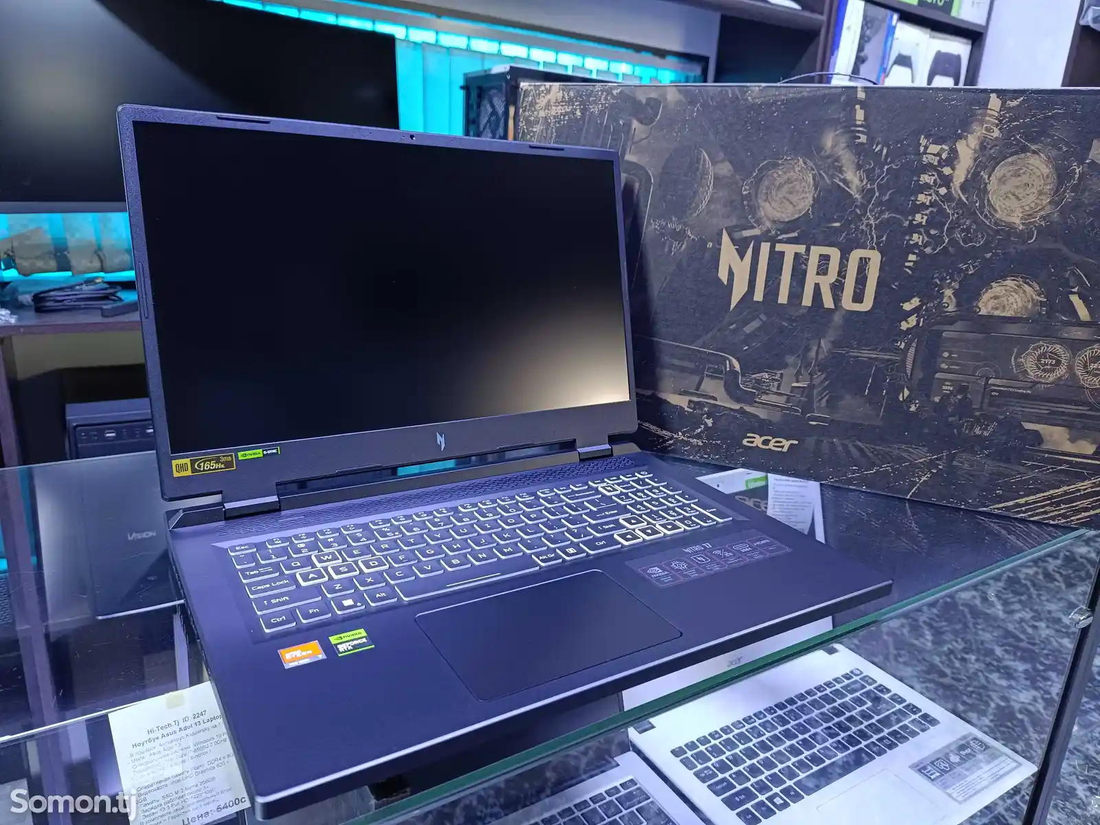 Игровой Ноутбук Acer Nitro 17 Ryzen 7 7840HS / RTX 4060 8GB / 16GB / 1TB SSD-1
