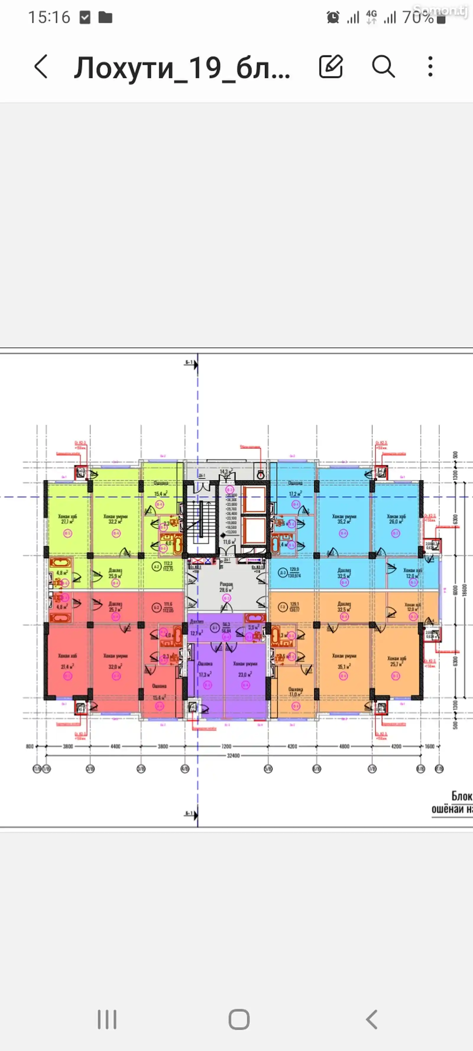 3-комн. квартира, 14 этаж, 129 м², Ашан-2