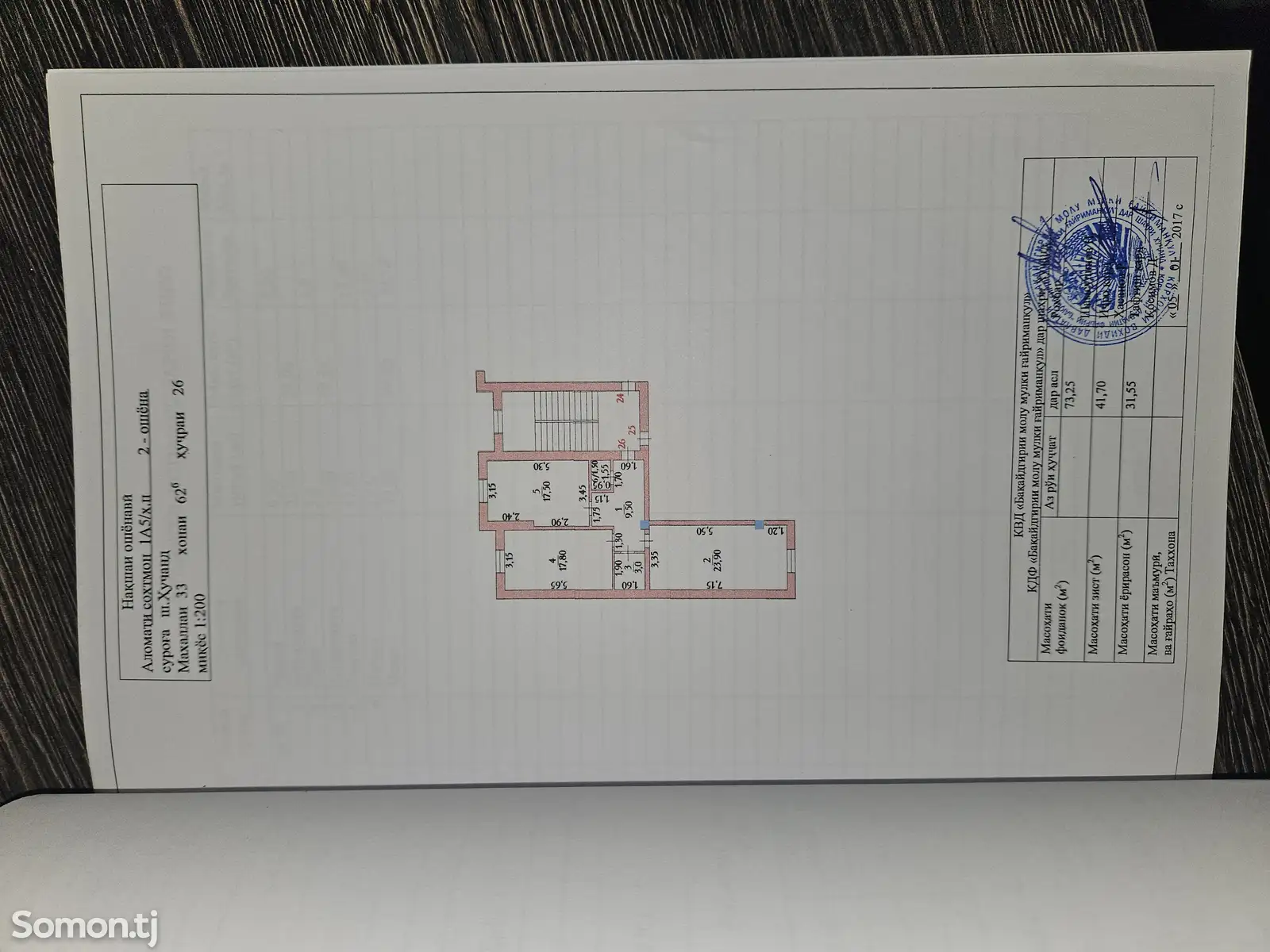 2-комн. квартира, 2 этаж, 73 м², 33 мкр-13