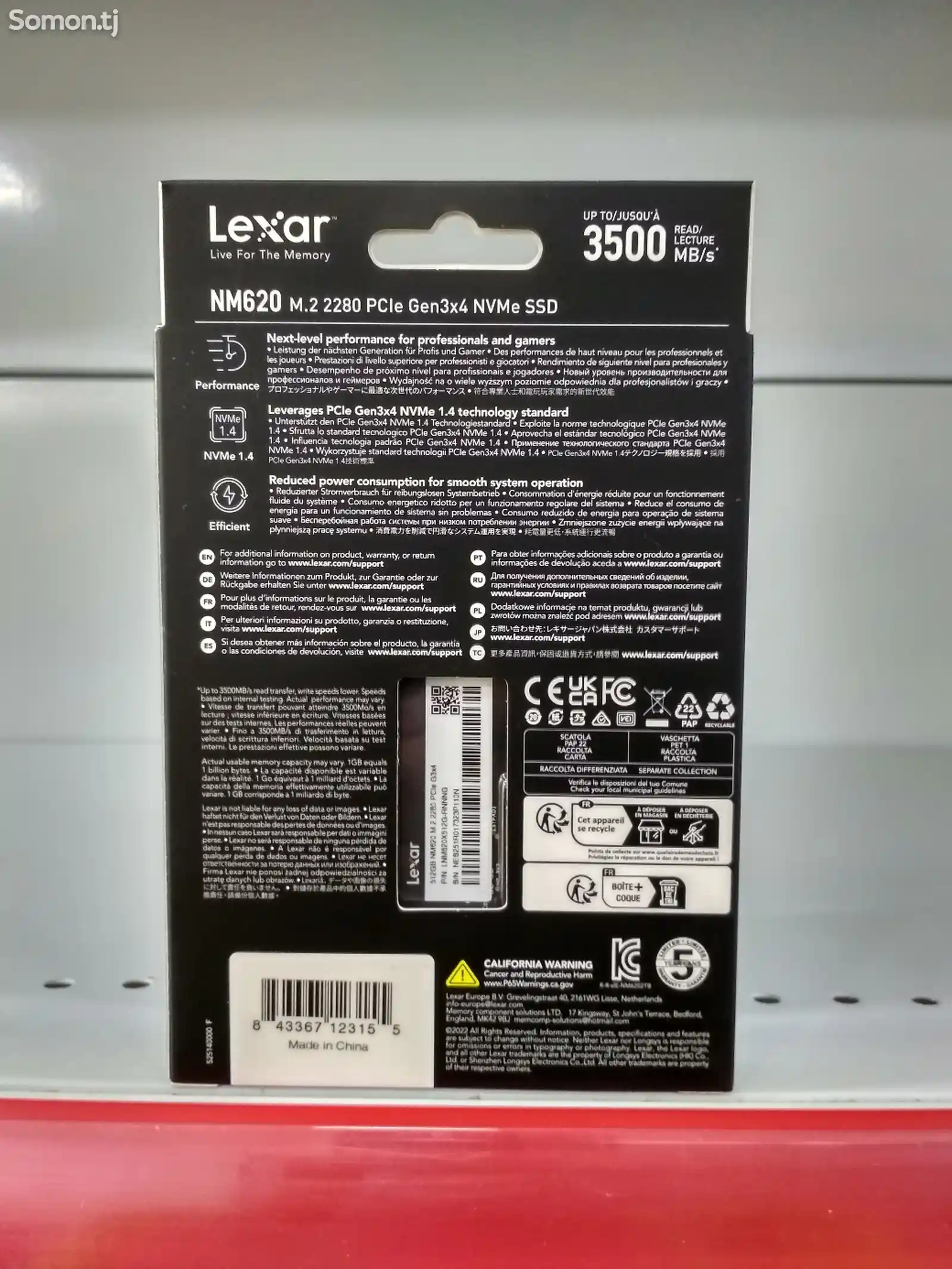 SSD Накопитель Lexar NM620 512GB 3500MB/s-3