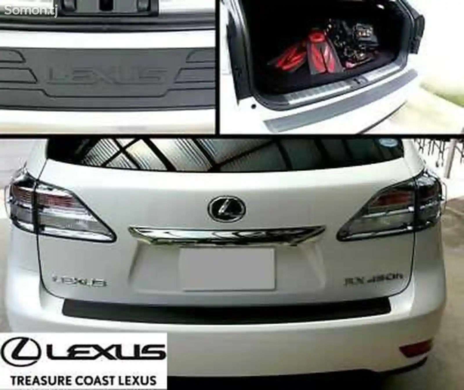 Защита заднего бампера от Lexus RX2010-2015-1
