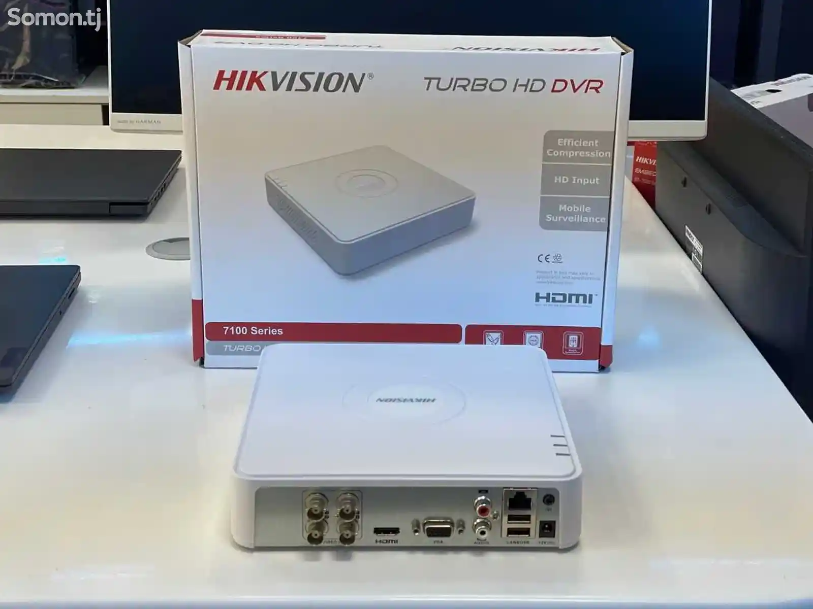 База Hikvision 4 порт DS 7104HGHI F1-2