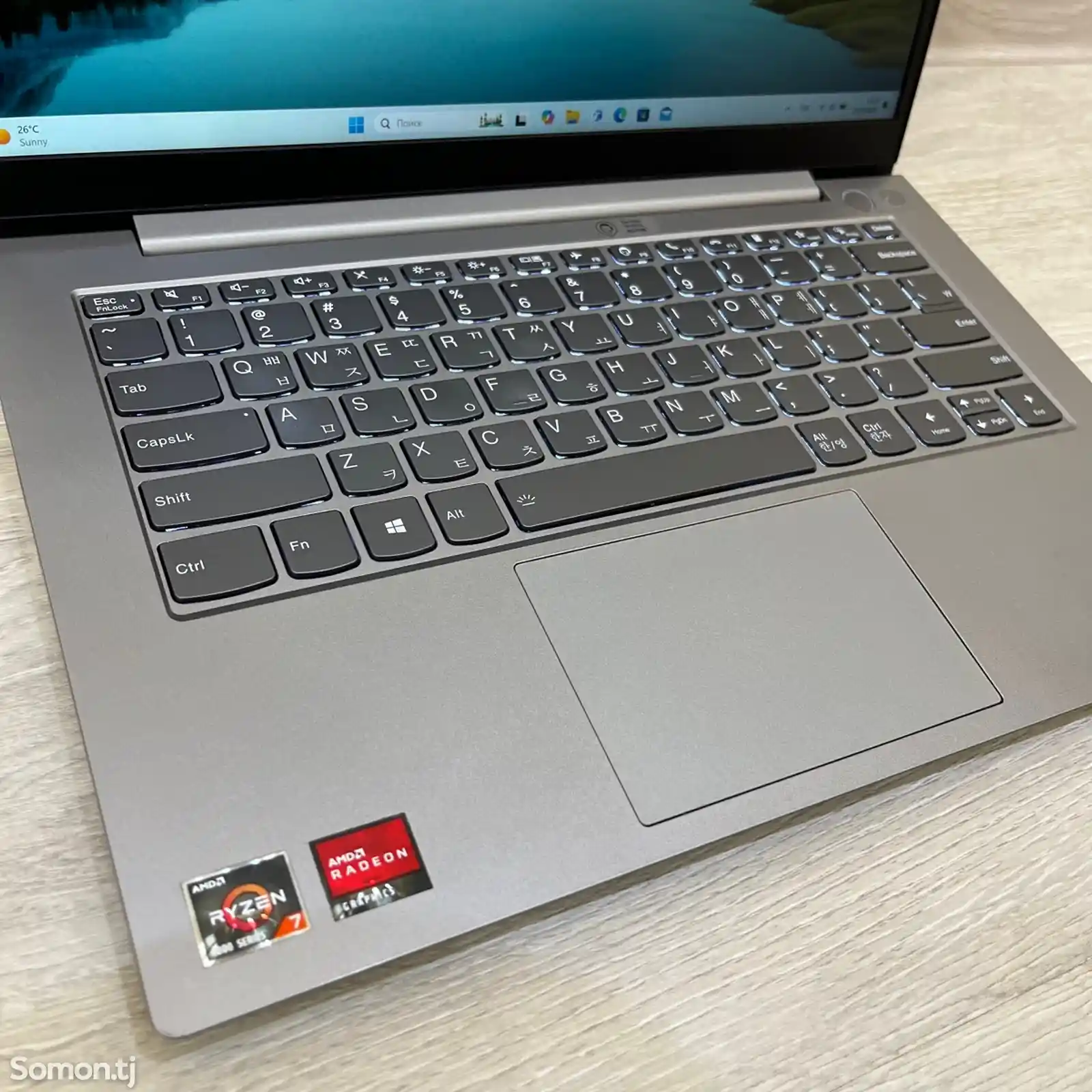 Ноутбук Lenovo Thinkbook, ryzen 7, 8RAM, 256 SSD M.2-5