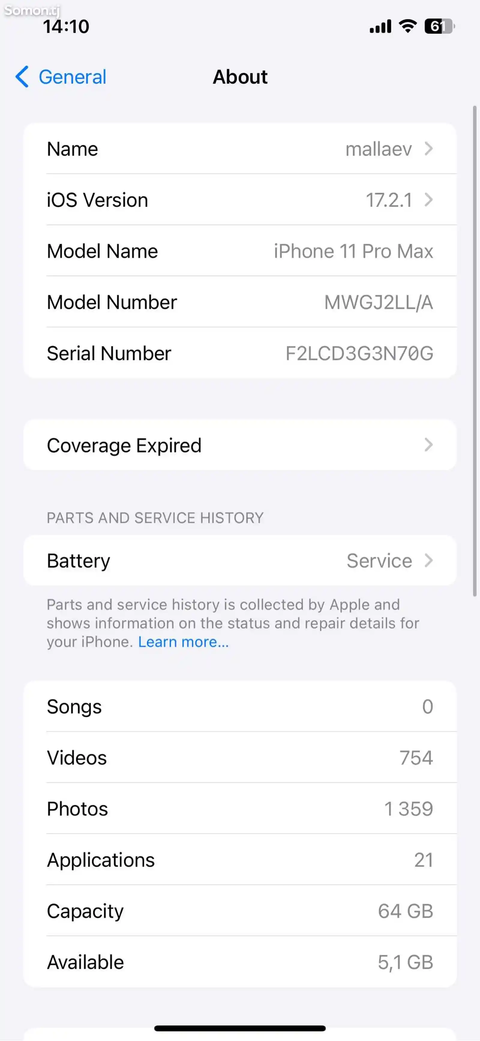 Apple iPhone 11 Pro Max, 64 gb, Space Grey-5