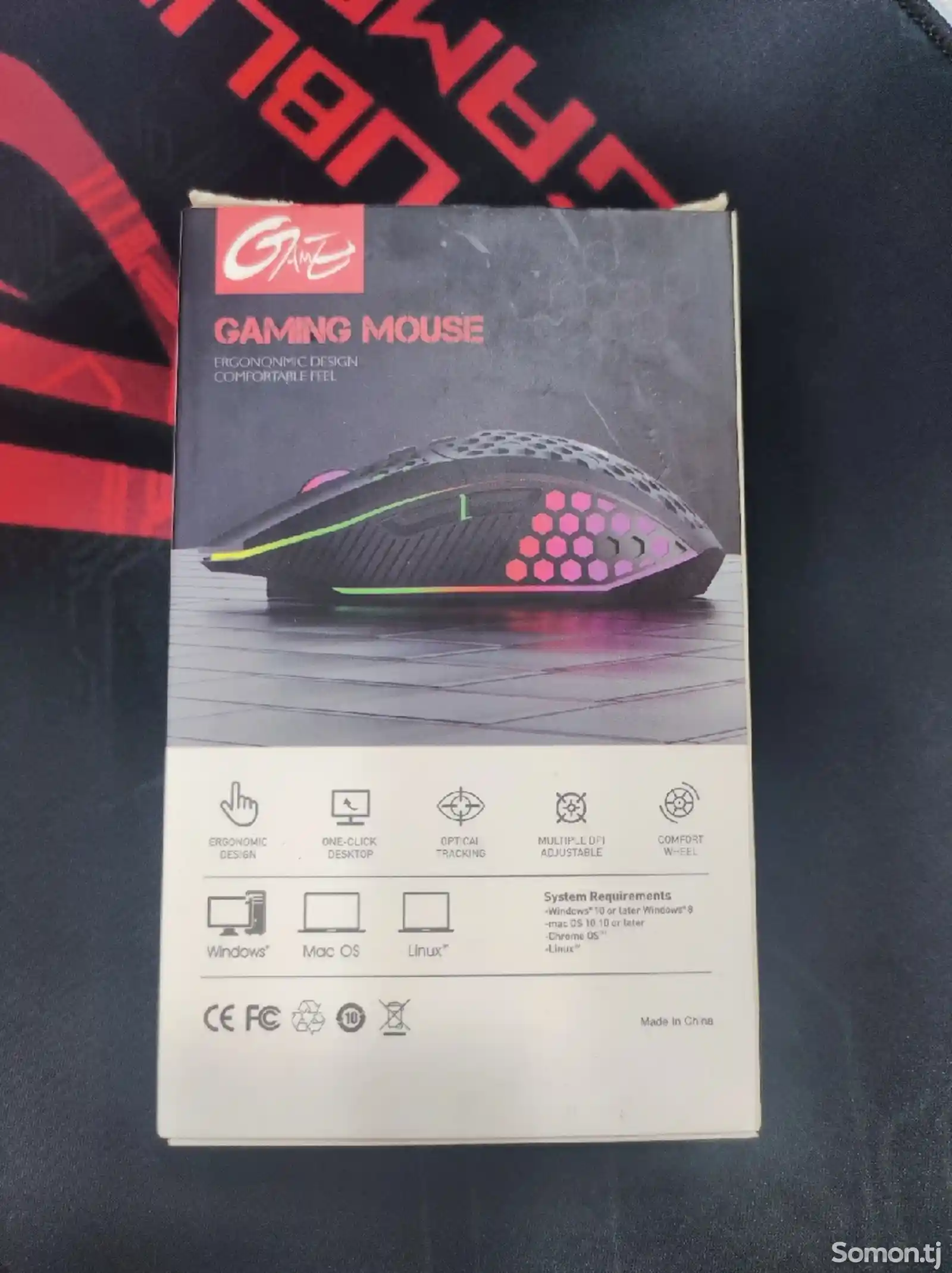 Мышка безпроводная игровая RGB-6