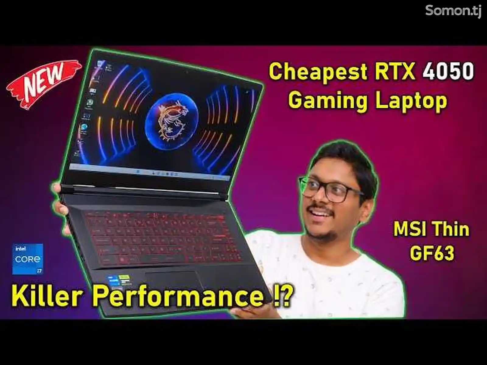 Игровой Ноутбук Msi Thin 15 i5-12450H RTX 4050 6GB-2