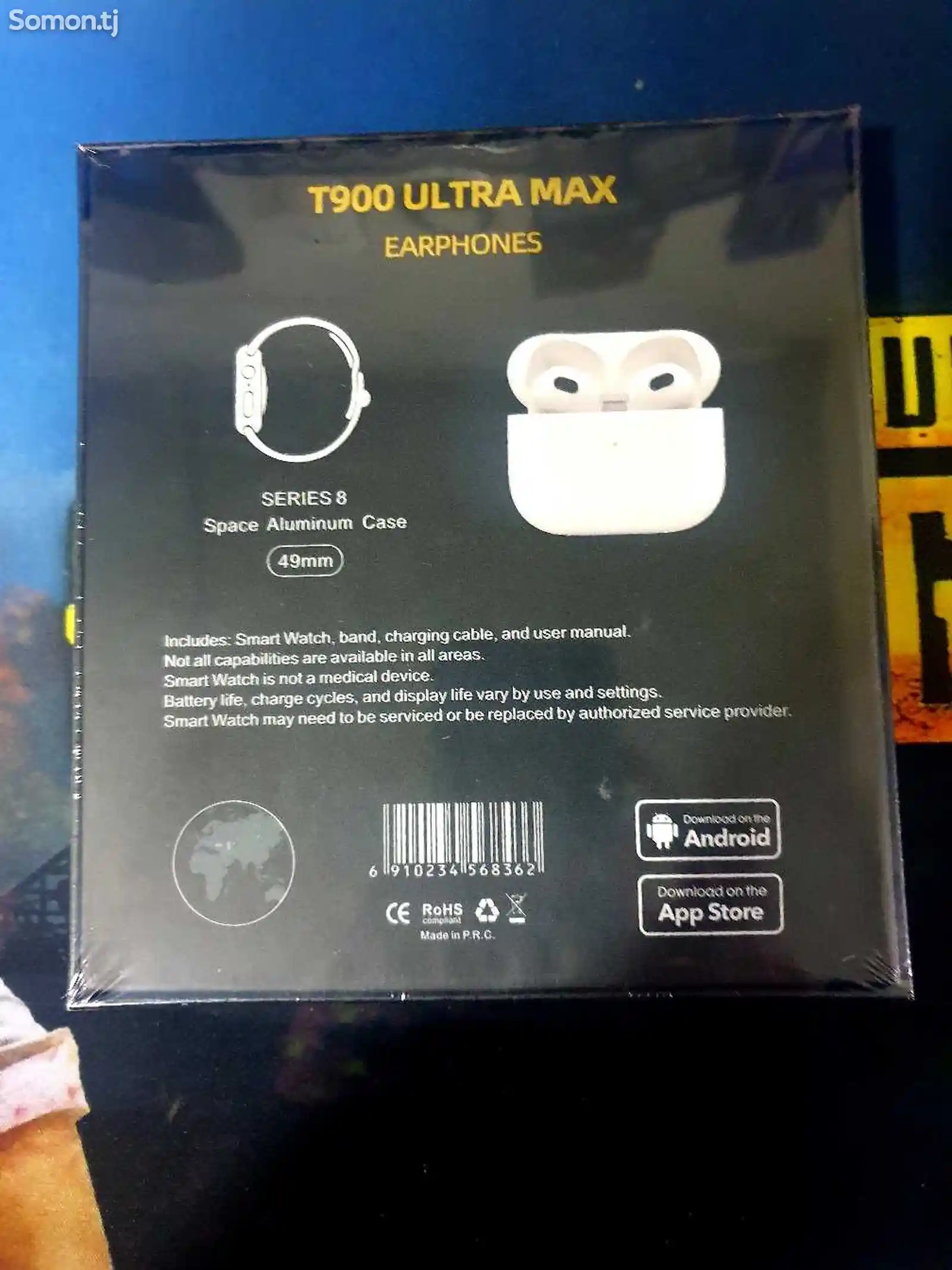 Смарт часы+наушники T900 Ultra Max-2