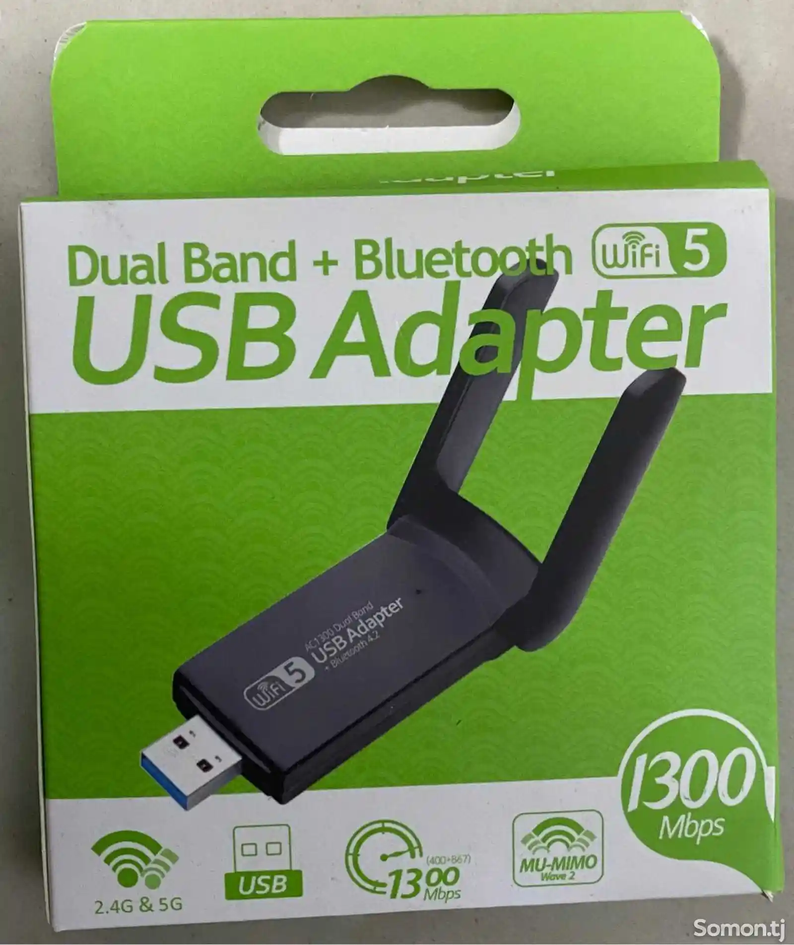 Двухдиапазонный + Bluetooth wi-fi USB-адаптер-1