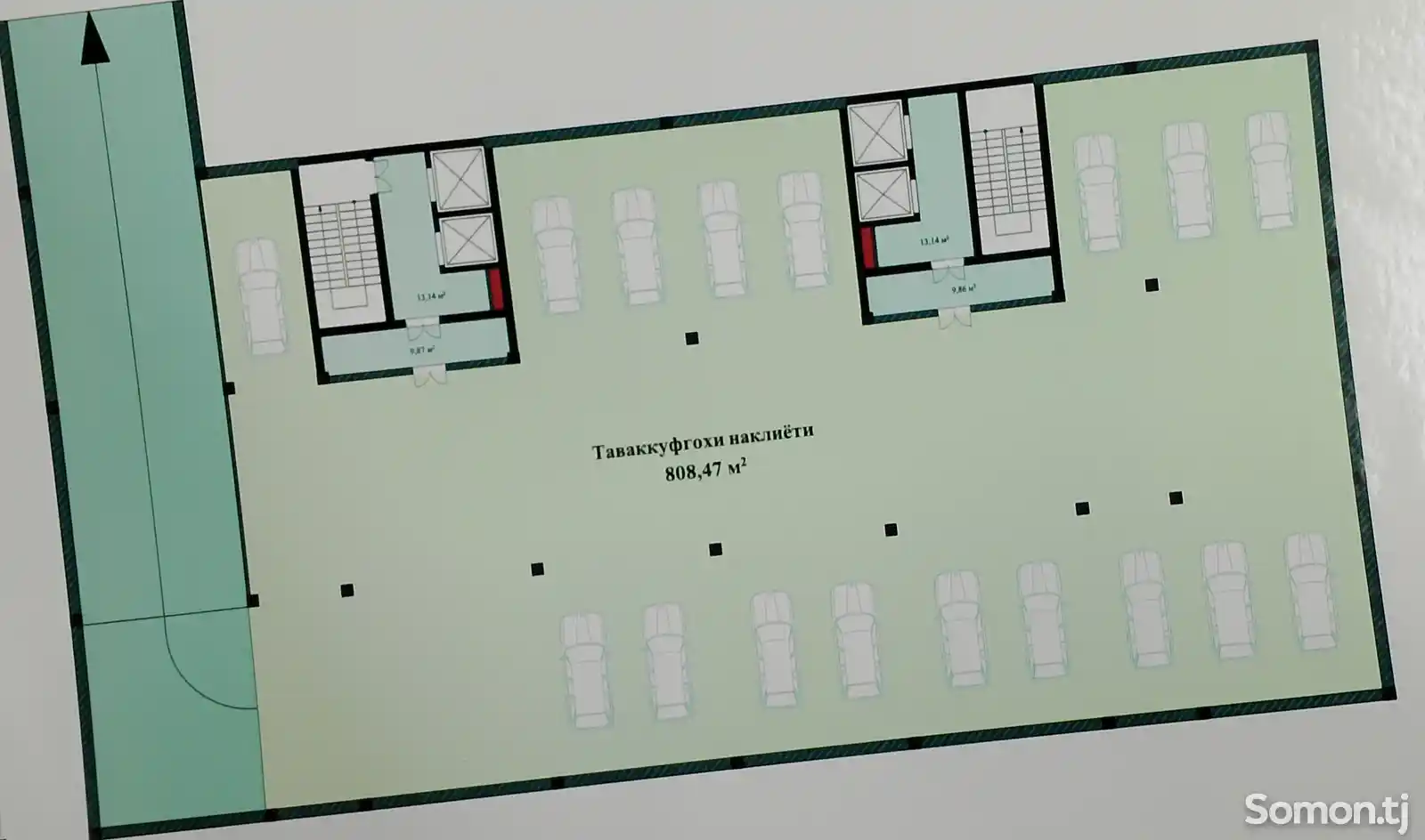 2-комн. квартира, 3 этаж, 72 м², Сино-7