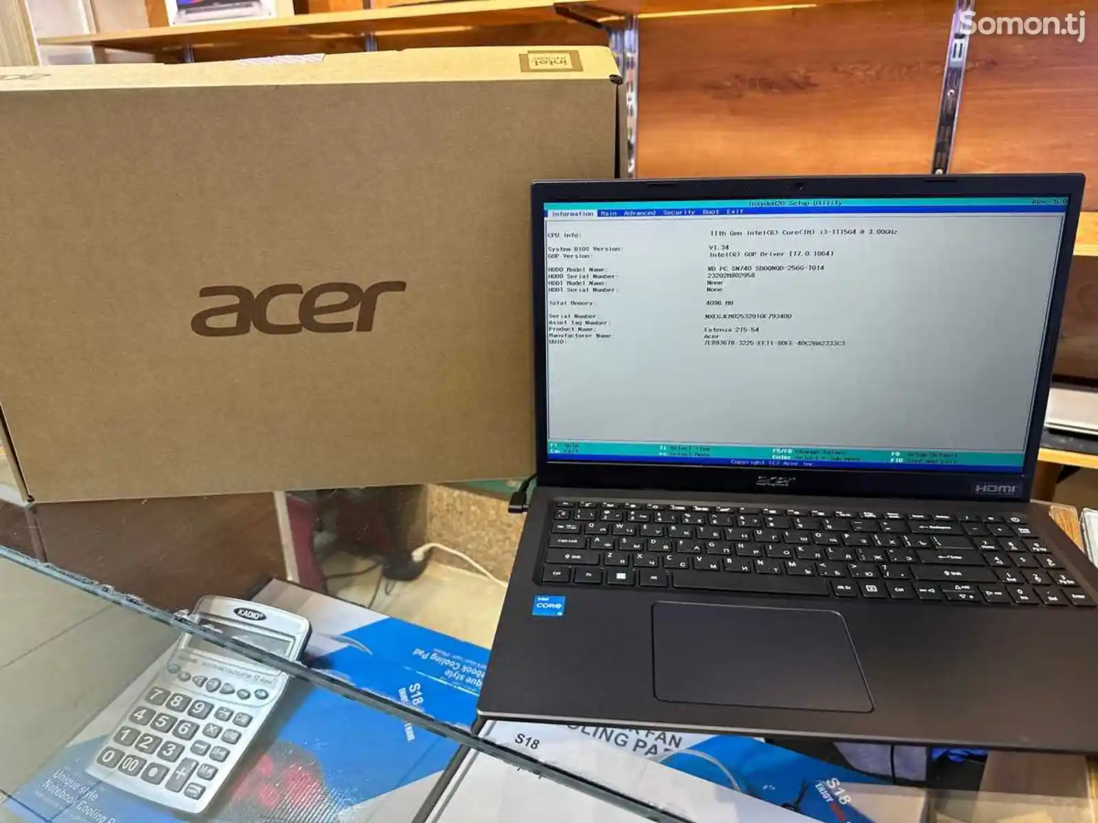 Ноутбук Acer Extensa 15 i3-1