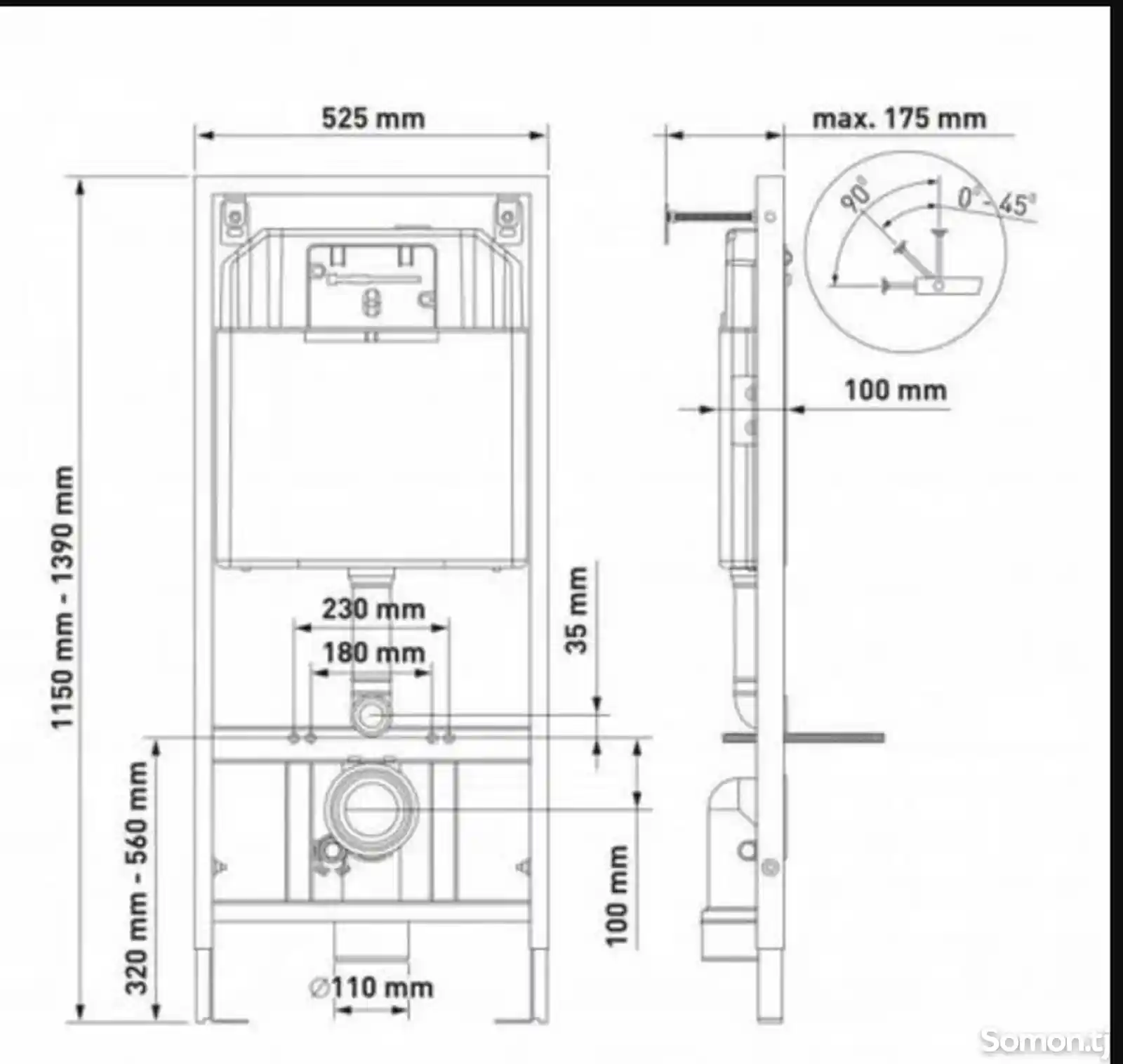 Исталляция L2 и подвесной унитаз Davinci-2