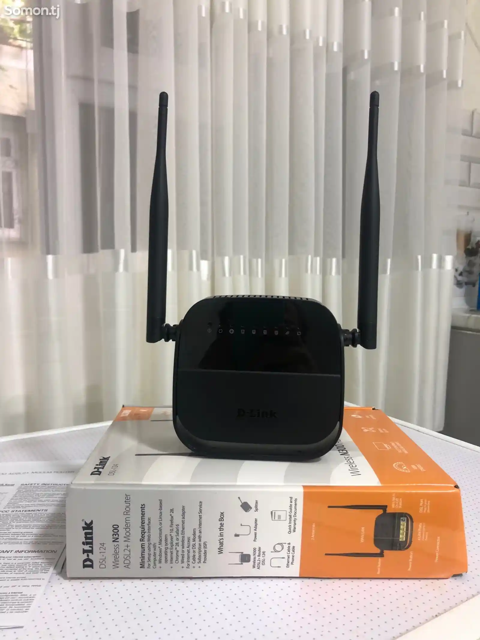 Роутер модем Wi-Fi D-Link DSL-124-2