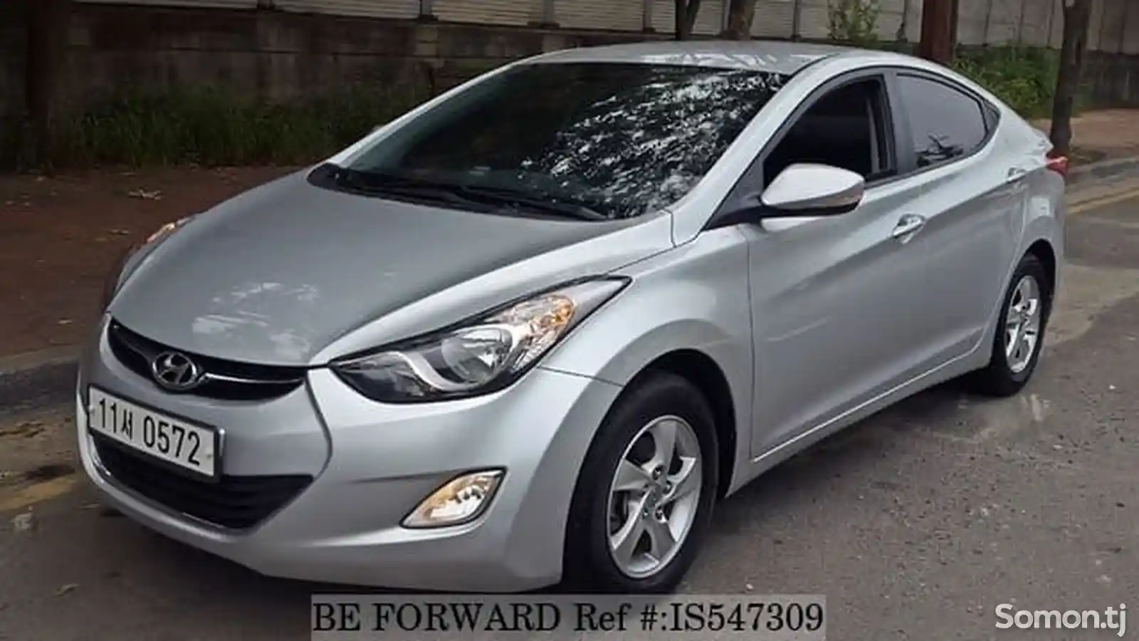 Передний бампер на Hyundai Elantra 2011-2014-2