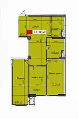 3-комн. квартира, 6 этаж, 121 м², Исмоили Сомони-3