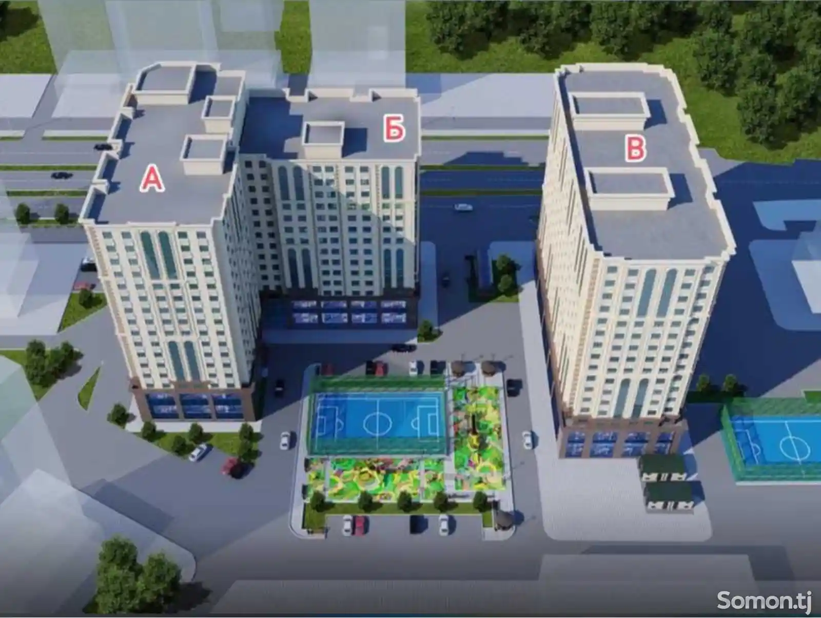 1-комн. квартира, 6 этаж, 64 м², Сино-1