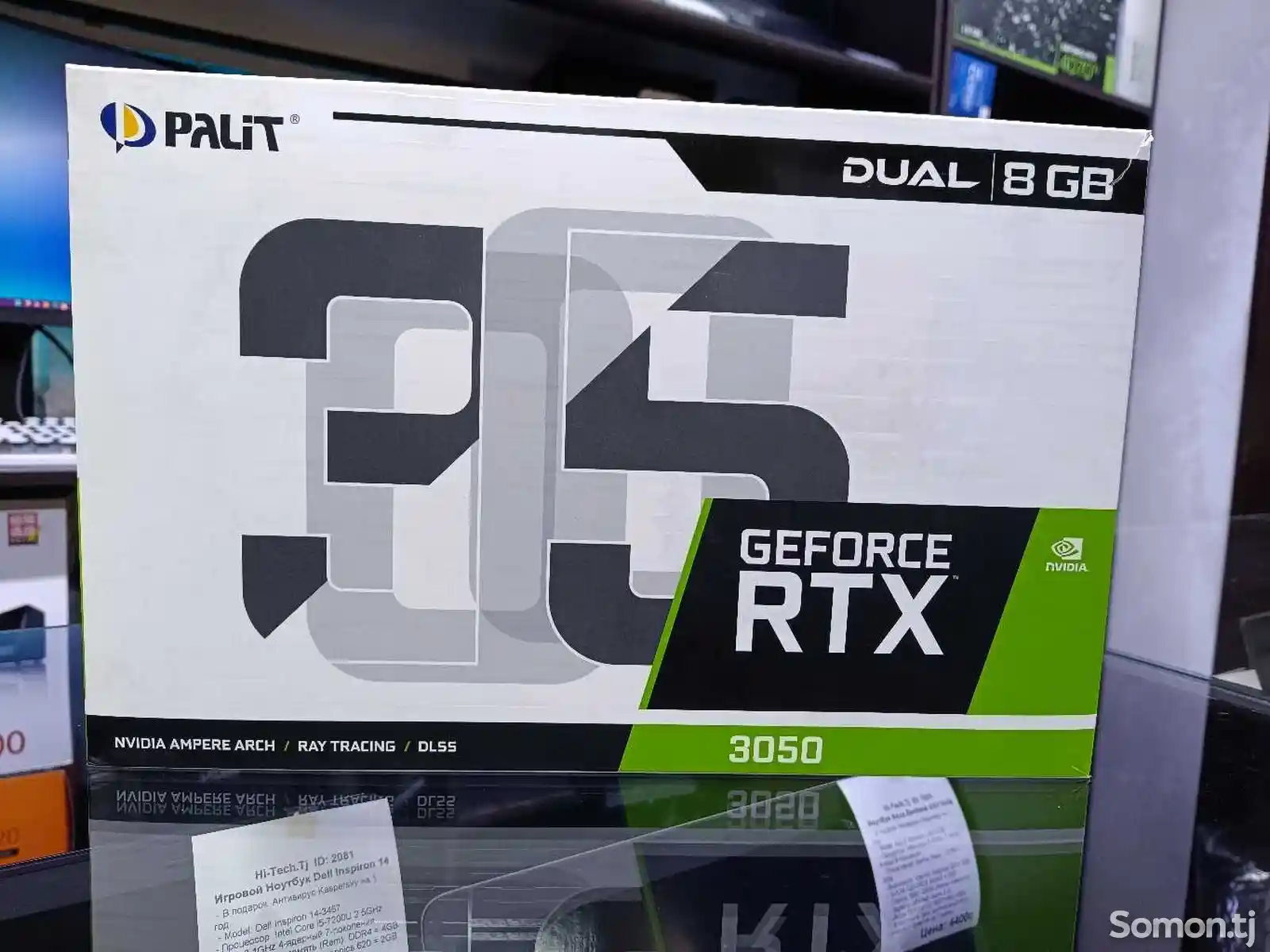 Видеокарта Palit Dual GeForce RTX 3050 8GB / GDDR6-1