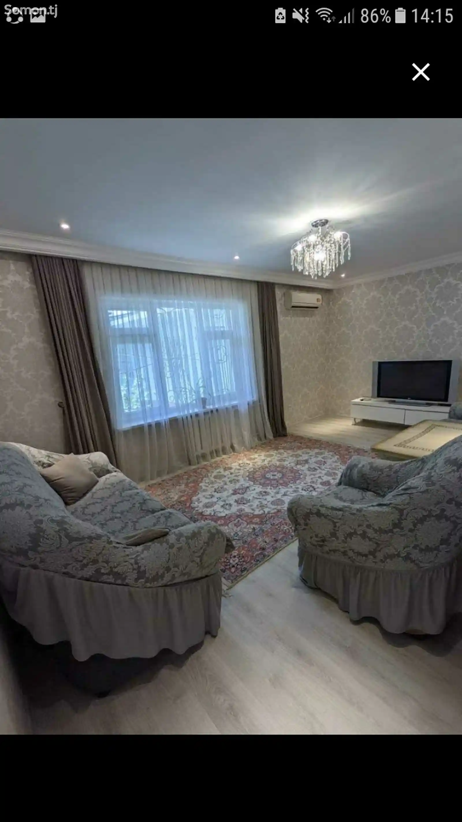 2-комн. квартира, 1 этаж, 55м², супермаркети шохон-4