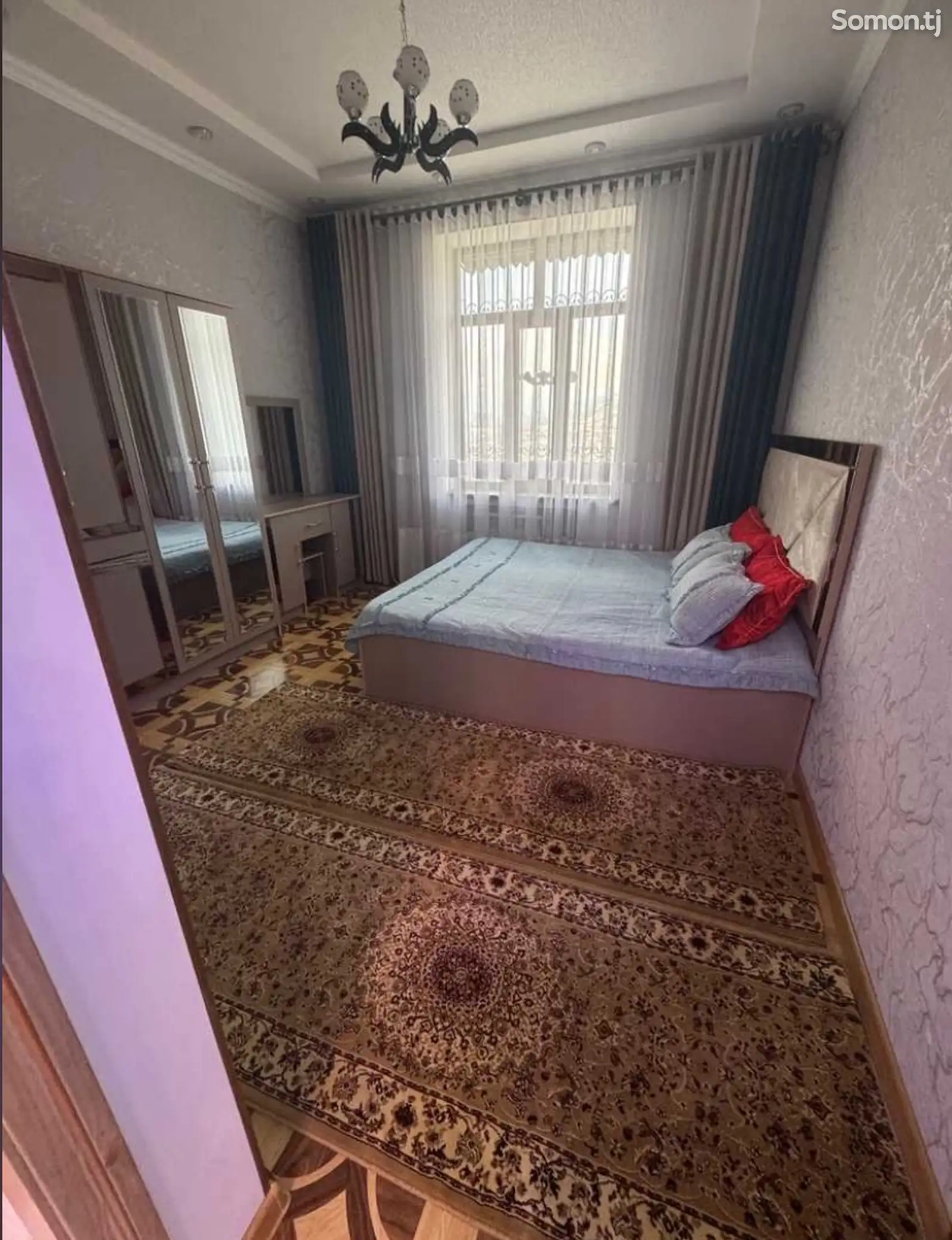 2-комн. квартира, 11 этаж, 60м², Сомони-1