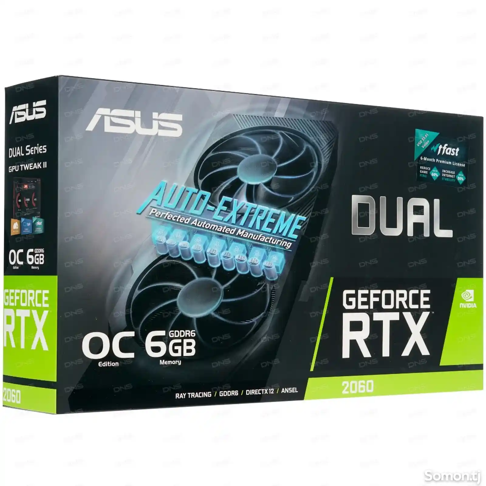 Игровая видеокарта Asus Dual GeForce RTX 2060-1