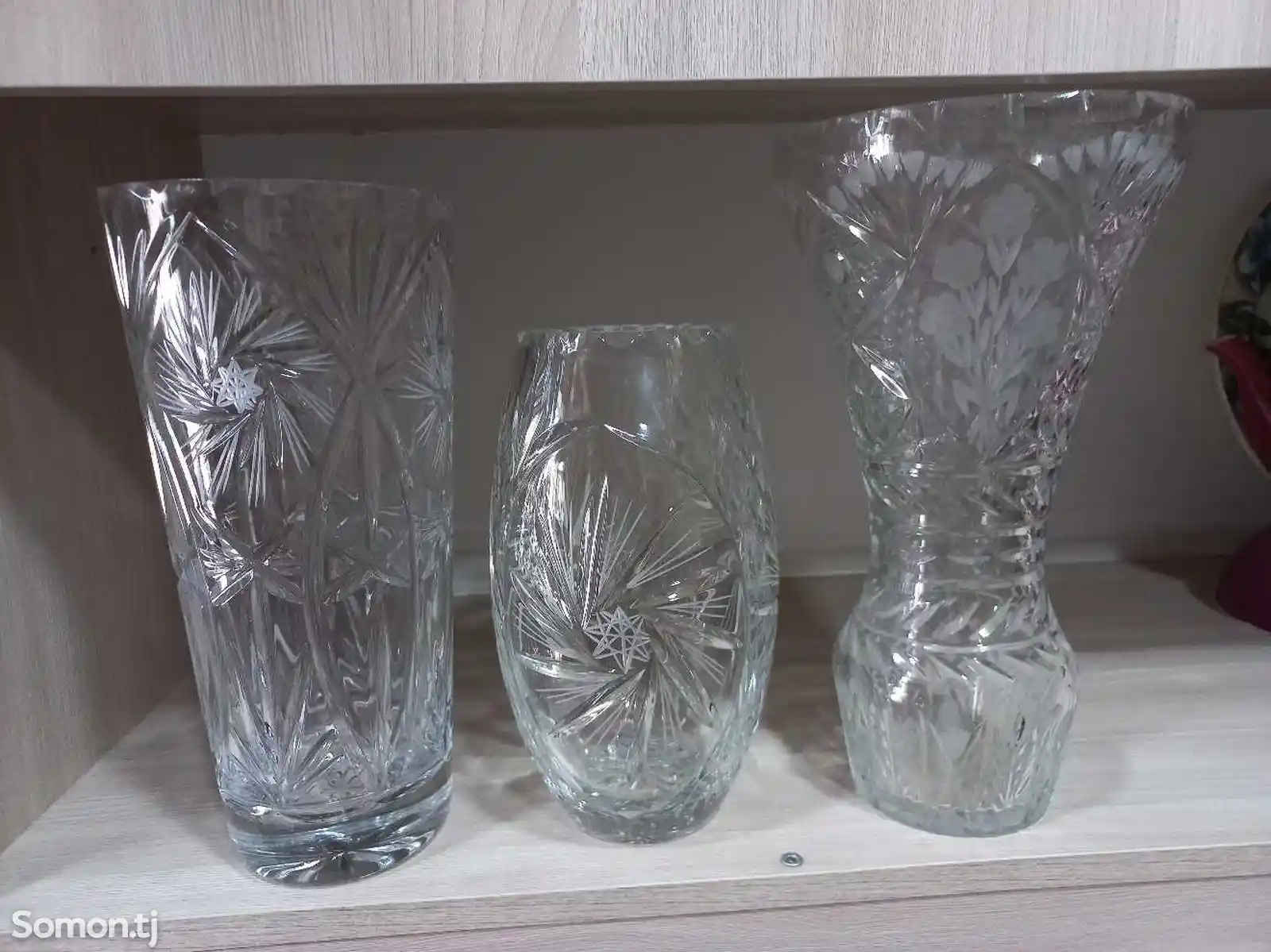 Хрустальные вазы Чехословакия-1