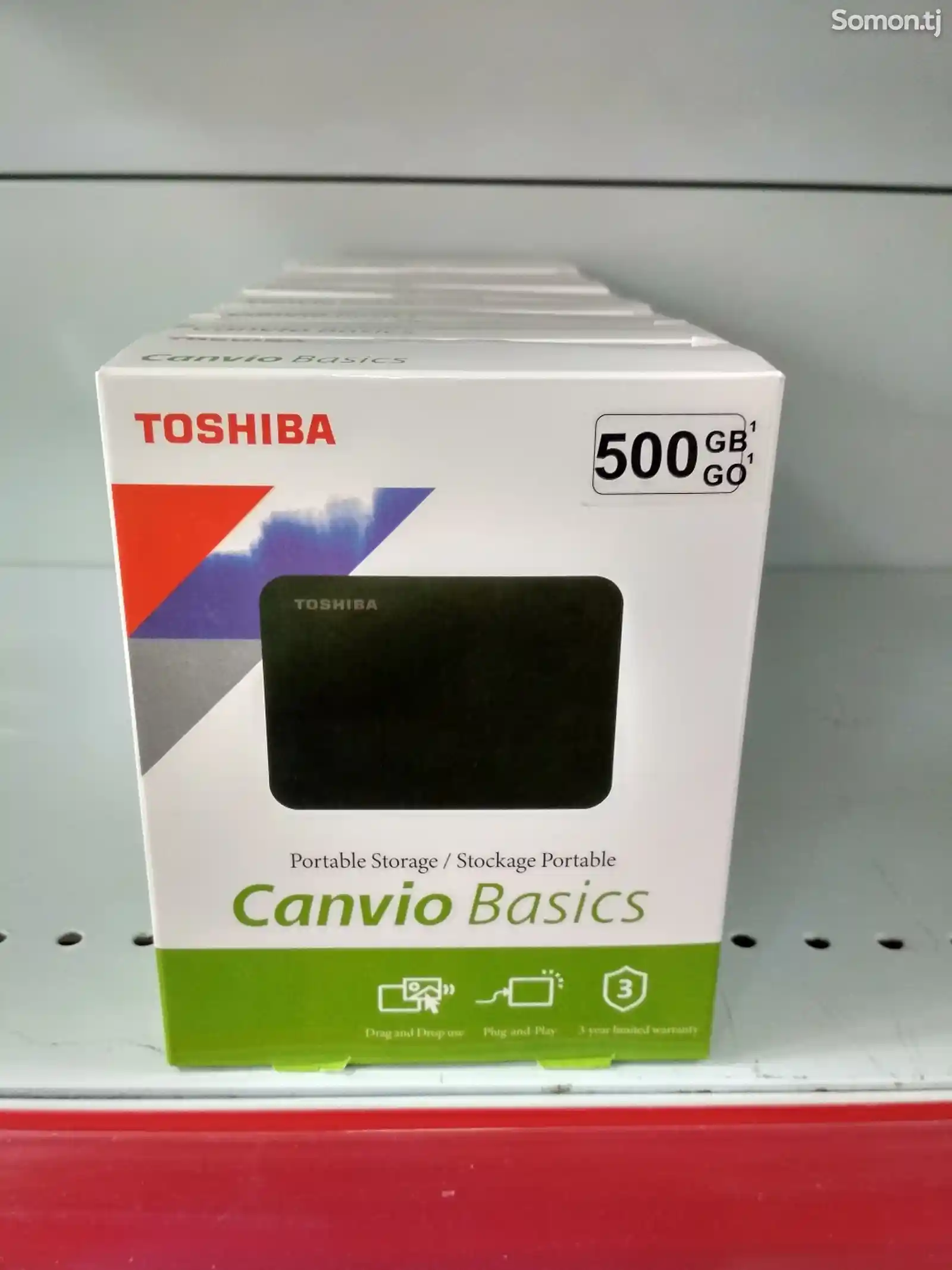 Портативный USB 3.0 Жёсткий диск Toshiba Canvio Basics 500GB-1