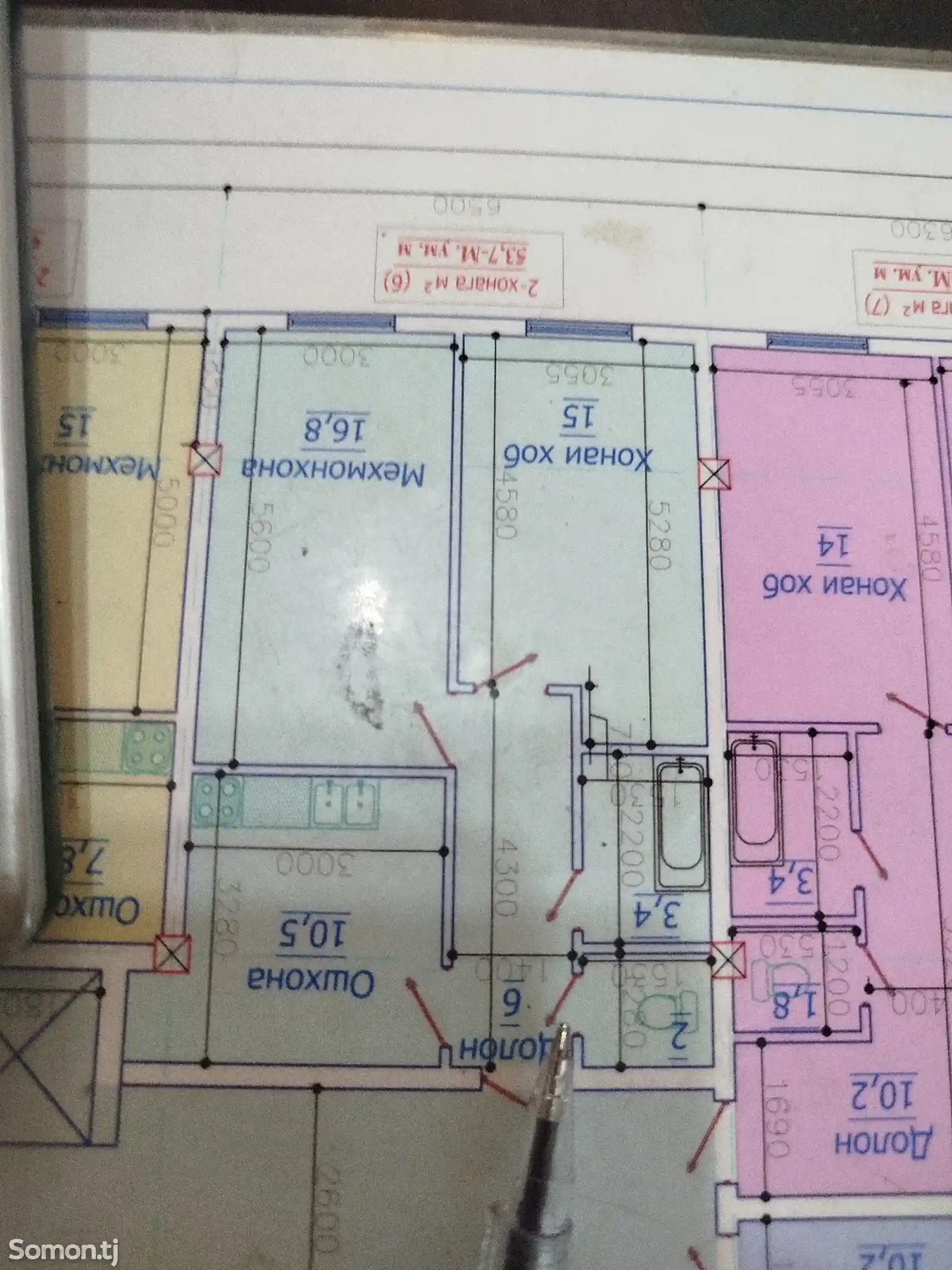 2-комн. квартира, 11 этаж, 54 м², Повороти Ленинград