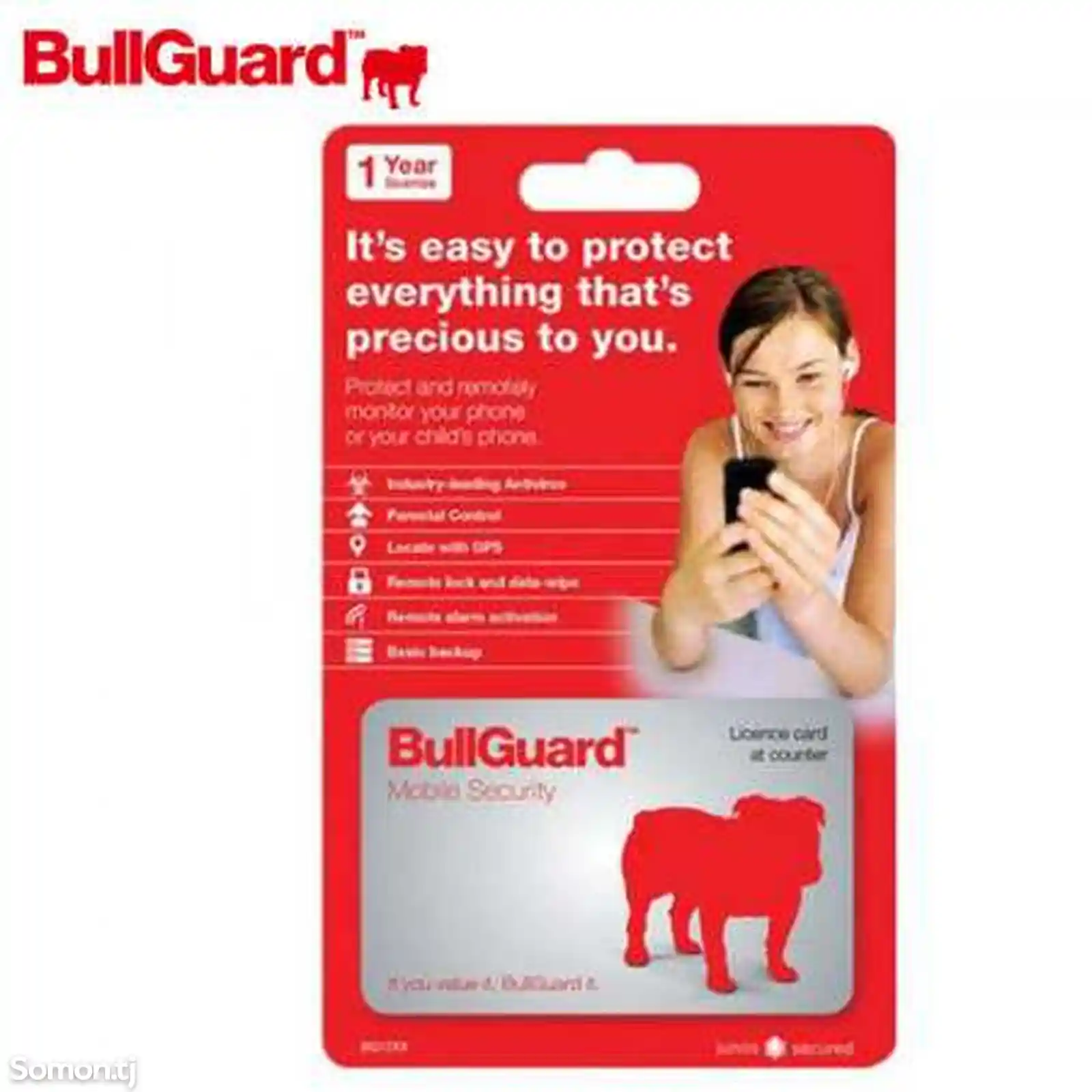 BullGuard Mobile Security 1 - иҷозатнома барои 1 мобайл, 1 сол-1