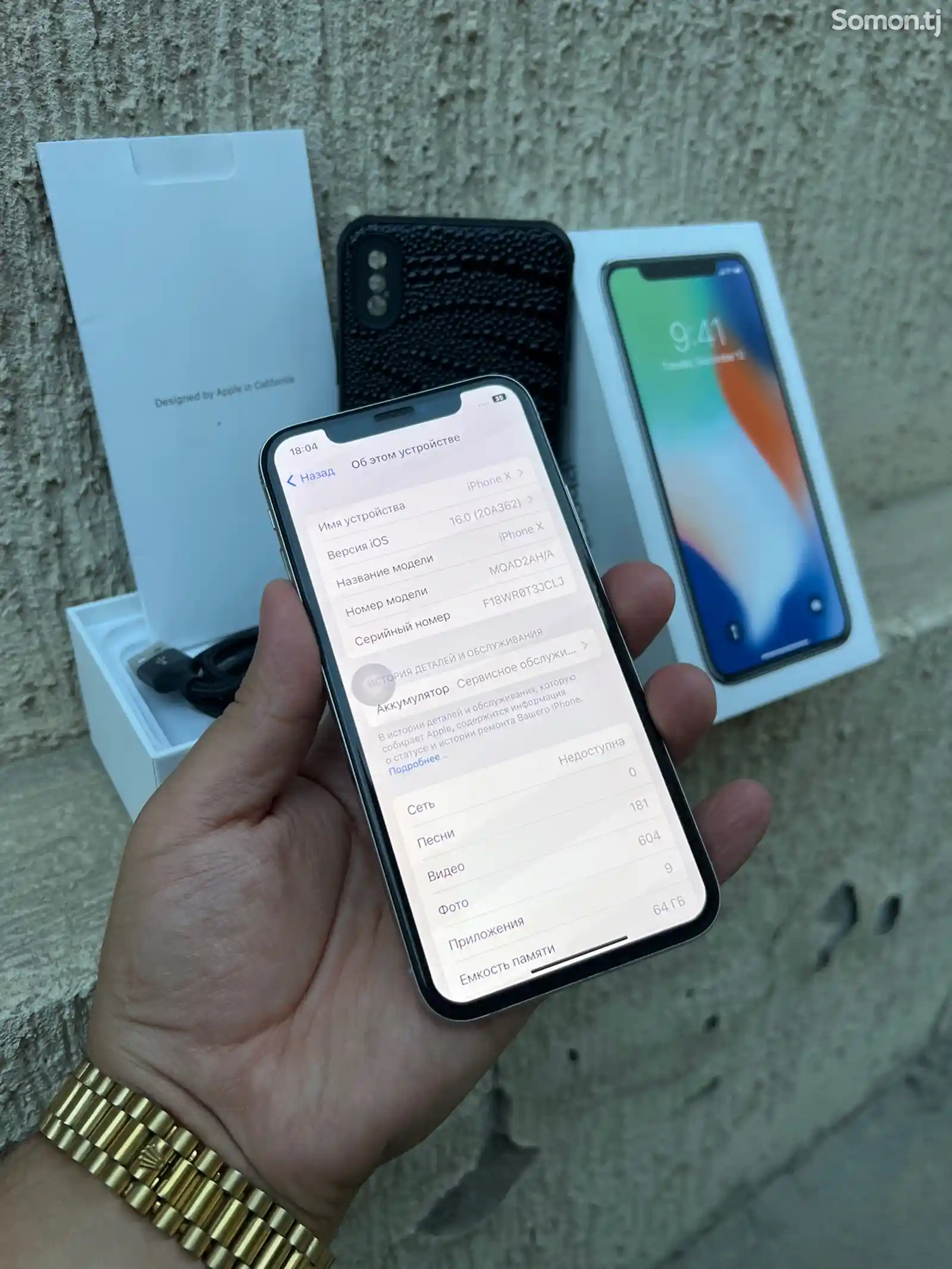 Apple iPhone X, 64 gb, Silver-10