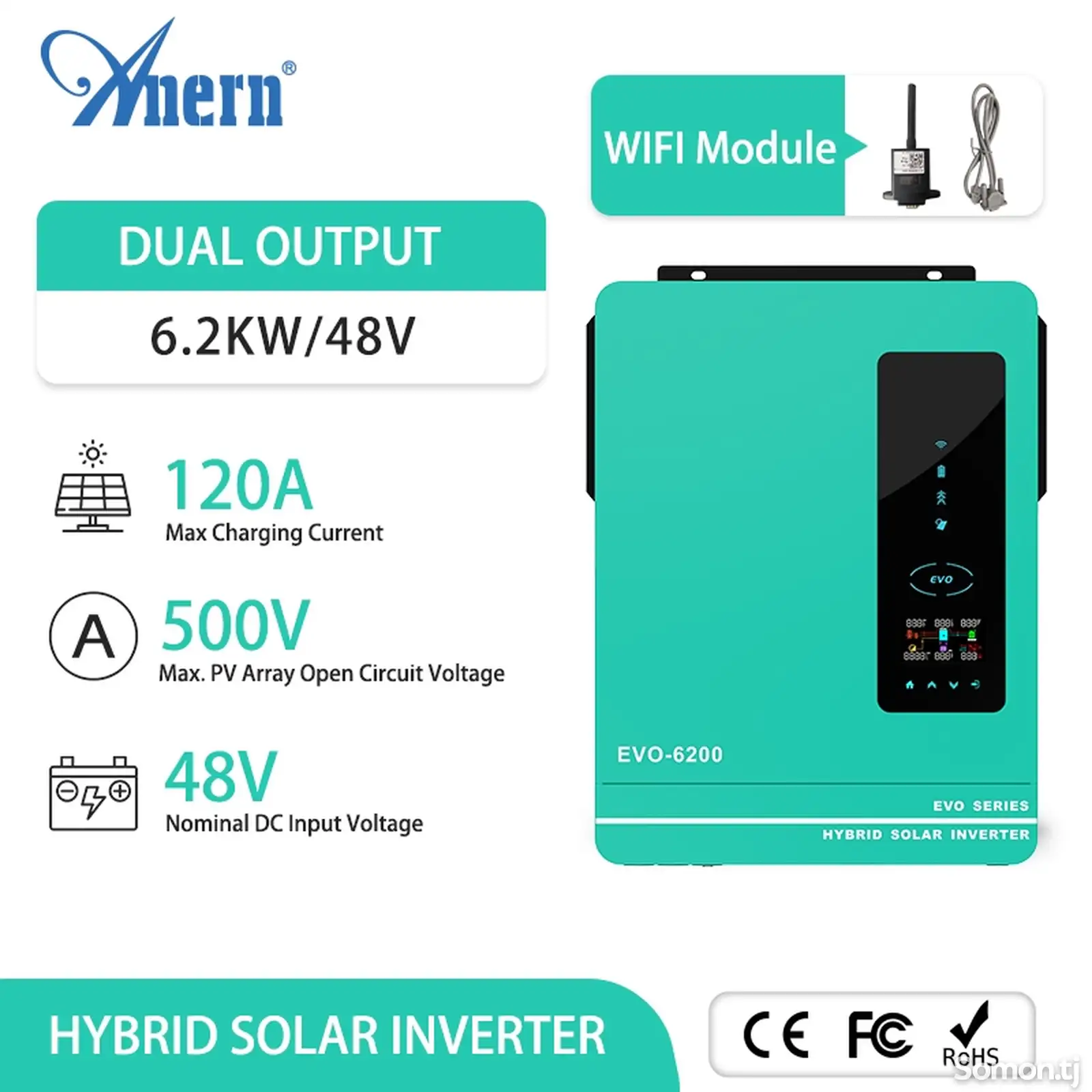 Гибридный инвертор SCI-EVO-6200W Hybrid Inverter-1