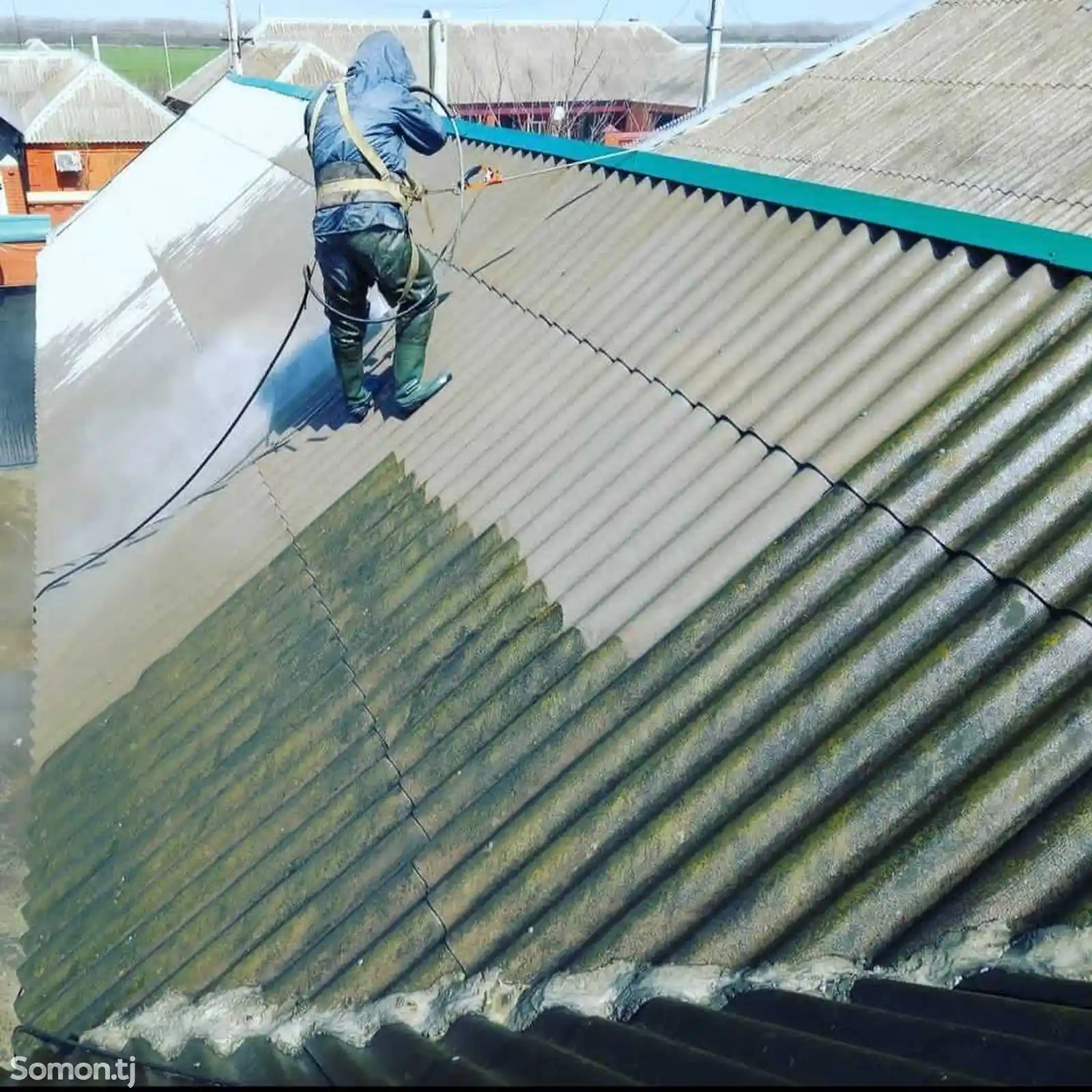 Покраска металлической крыши-9